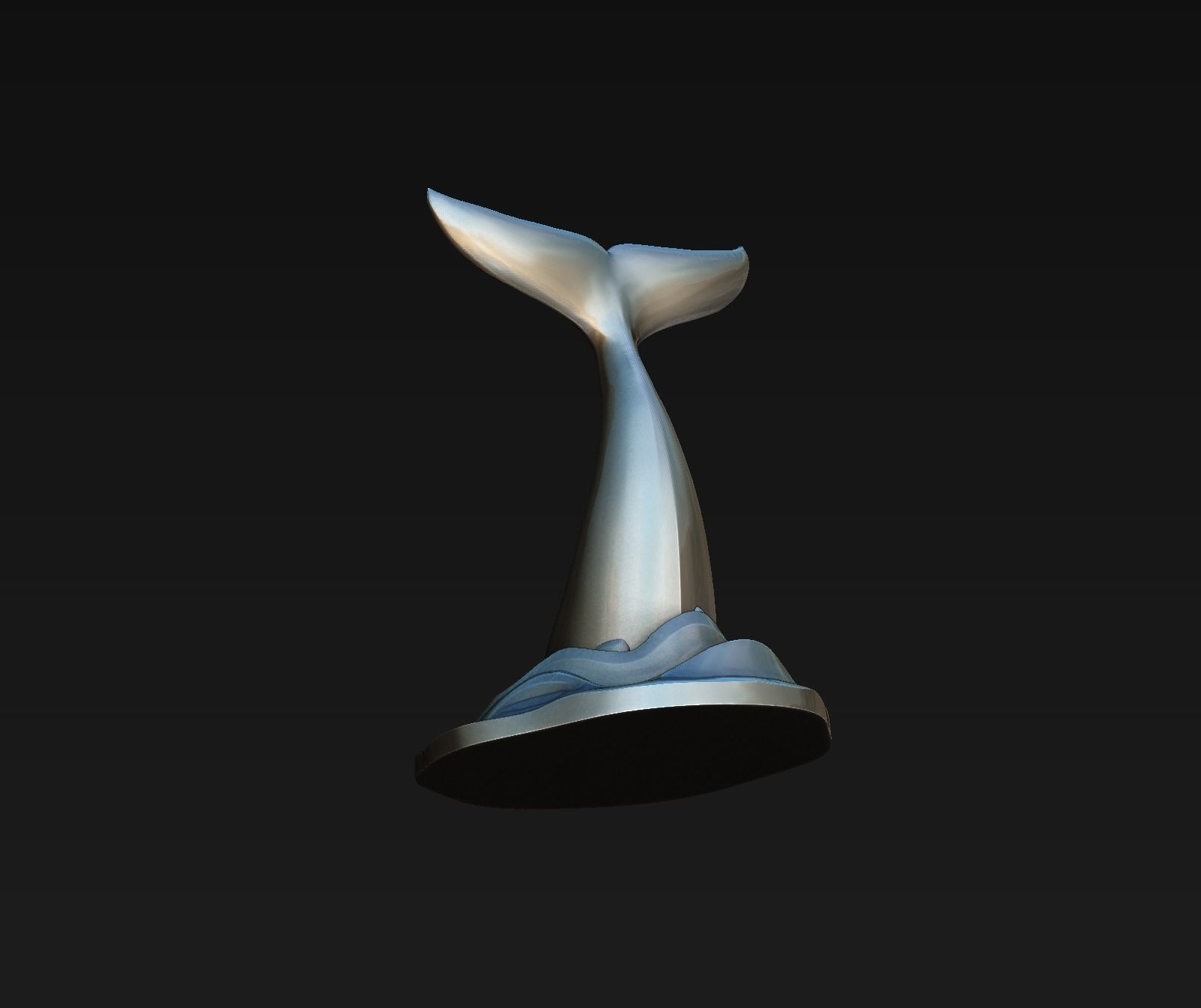 Orca tail 3D print model_21