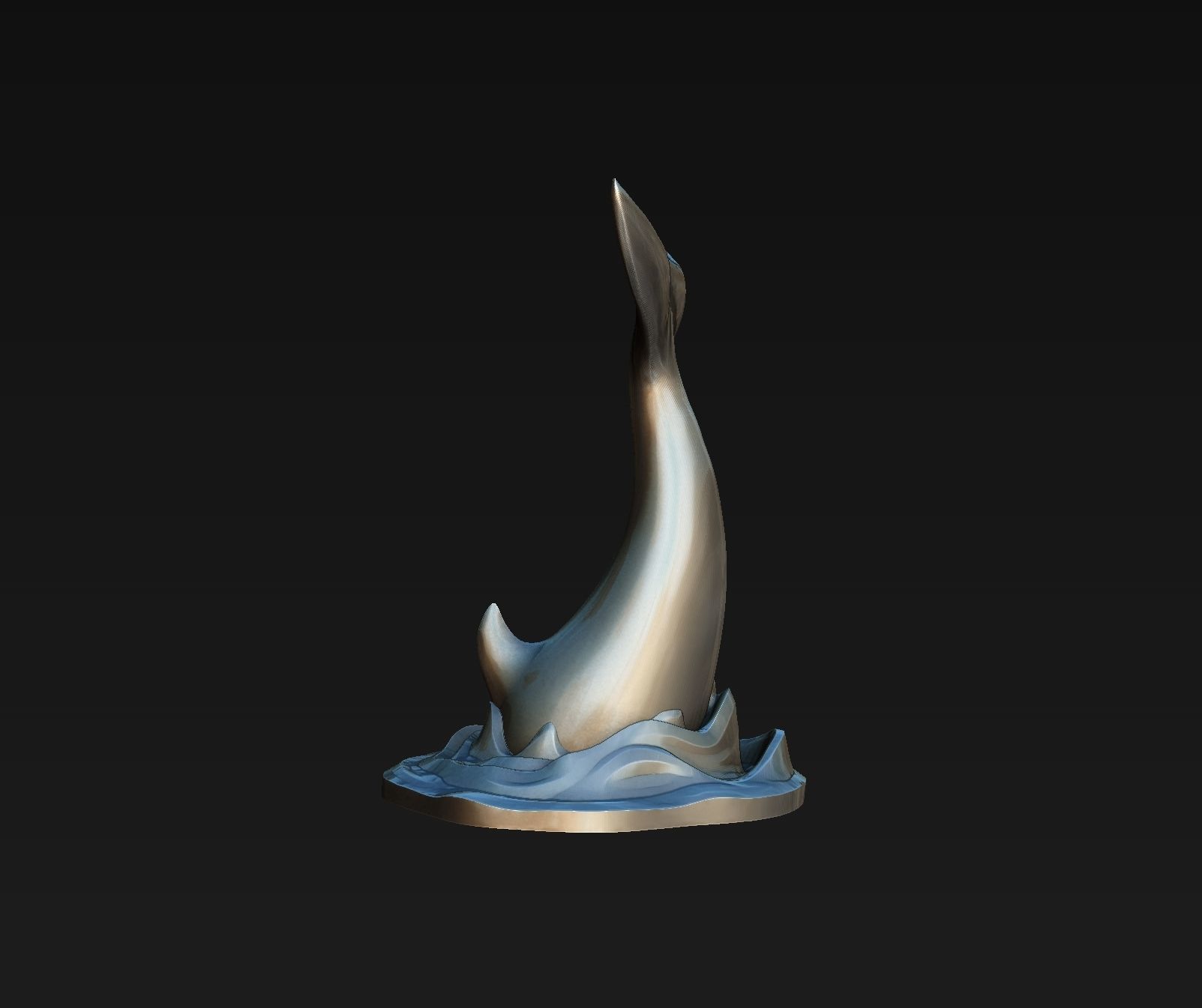 Orca tail 3D print model_18
