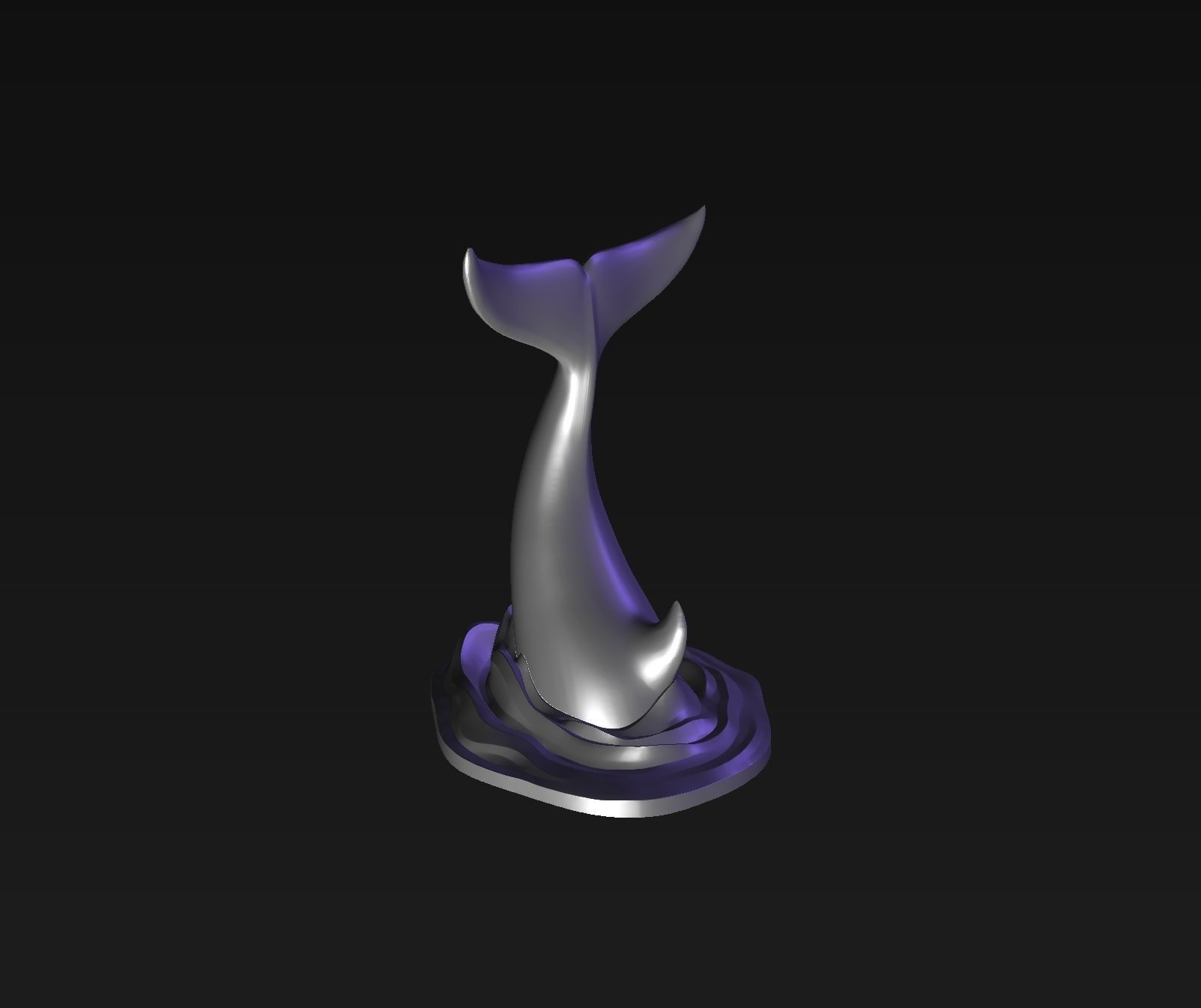 Orca tail 3D print model_15