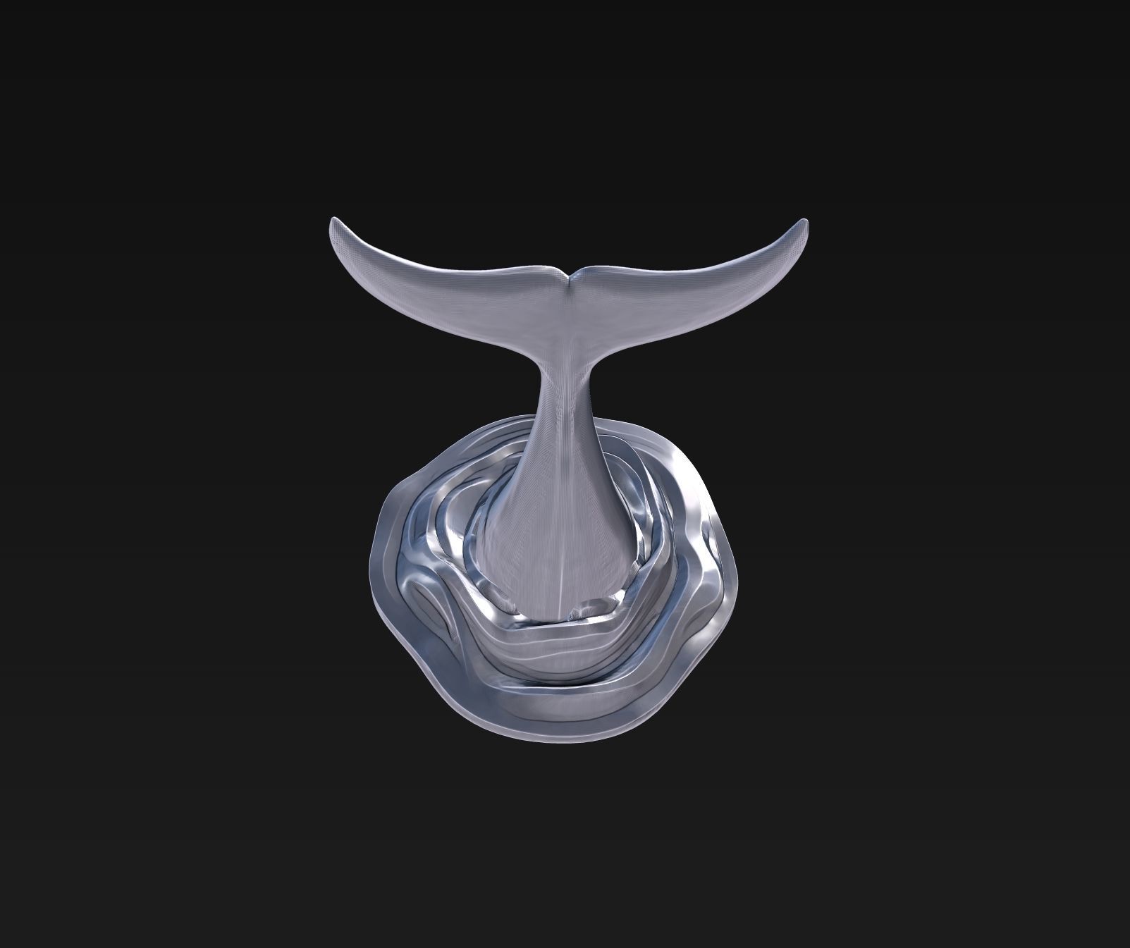 Orca tail 3D print model_11