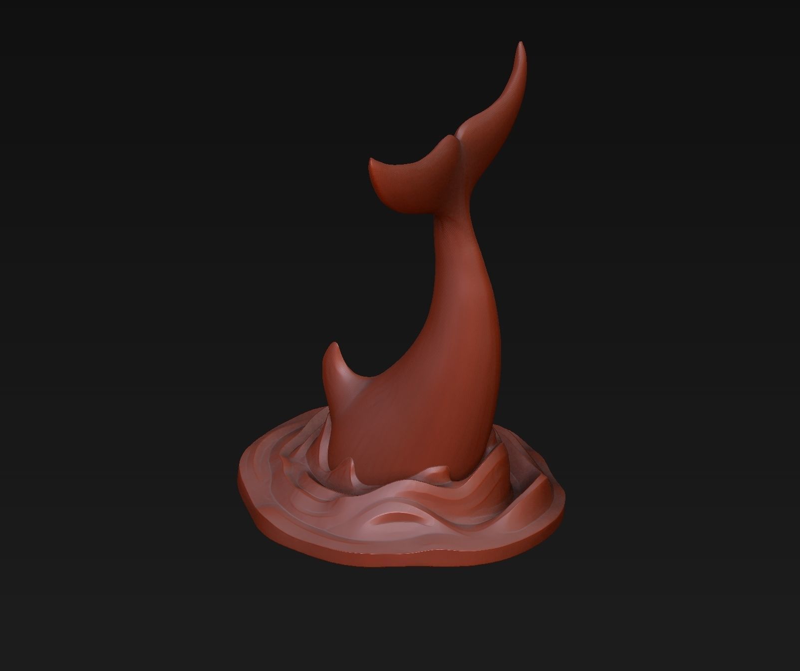 Orca tail 3D print model_24