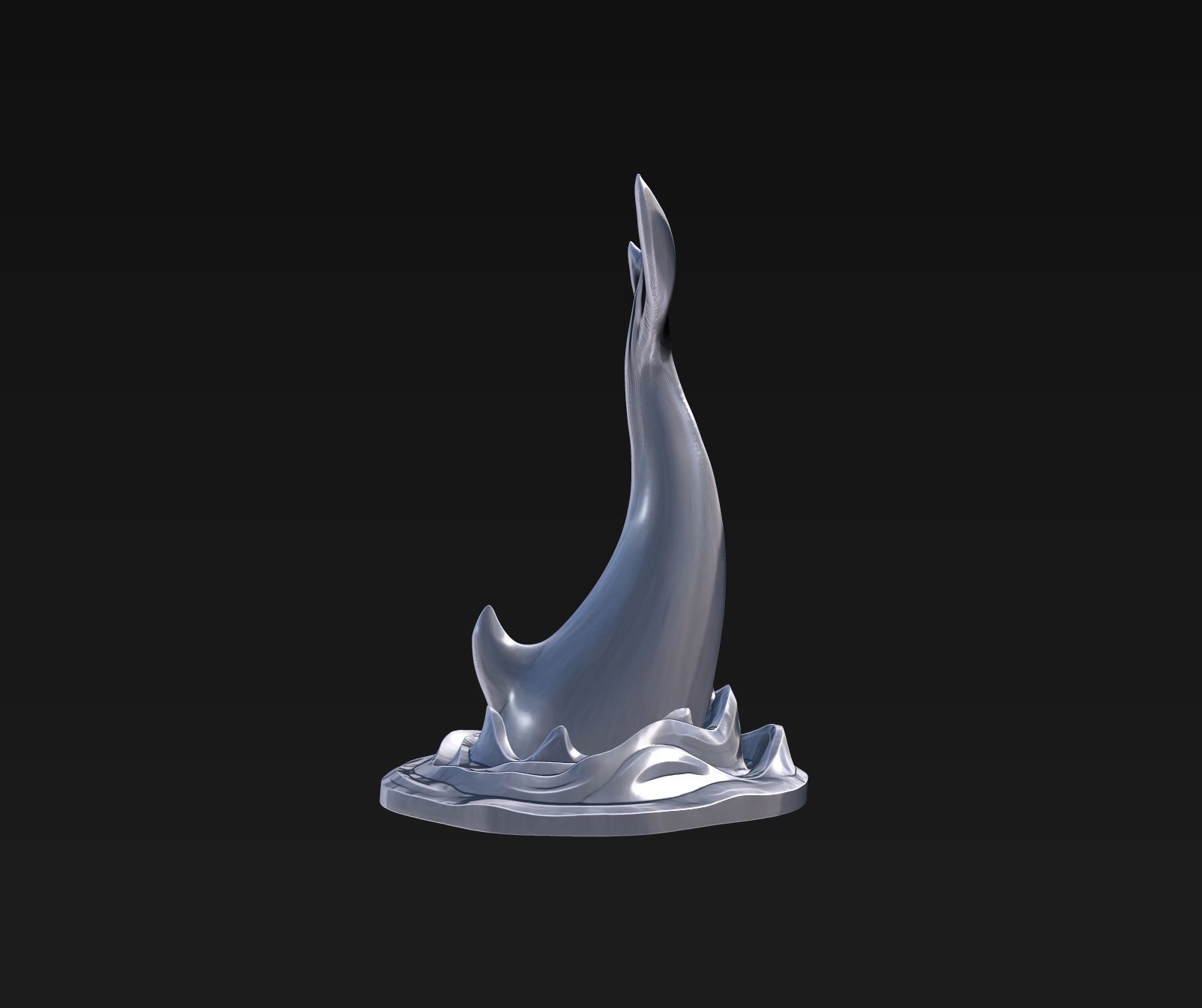 Orca tail 3D print model_7