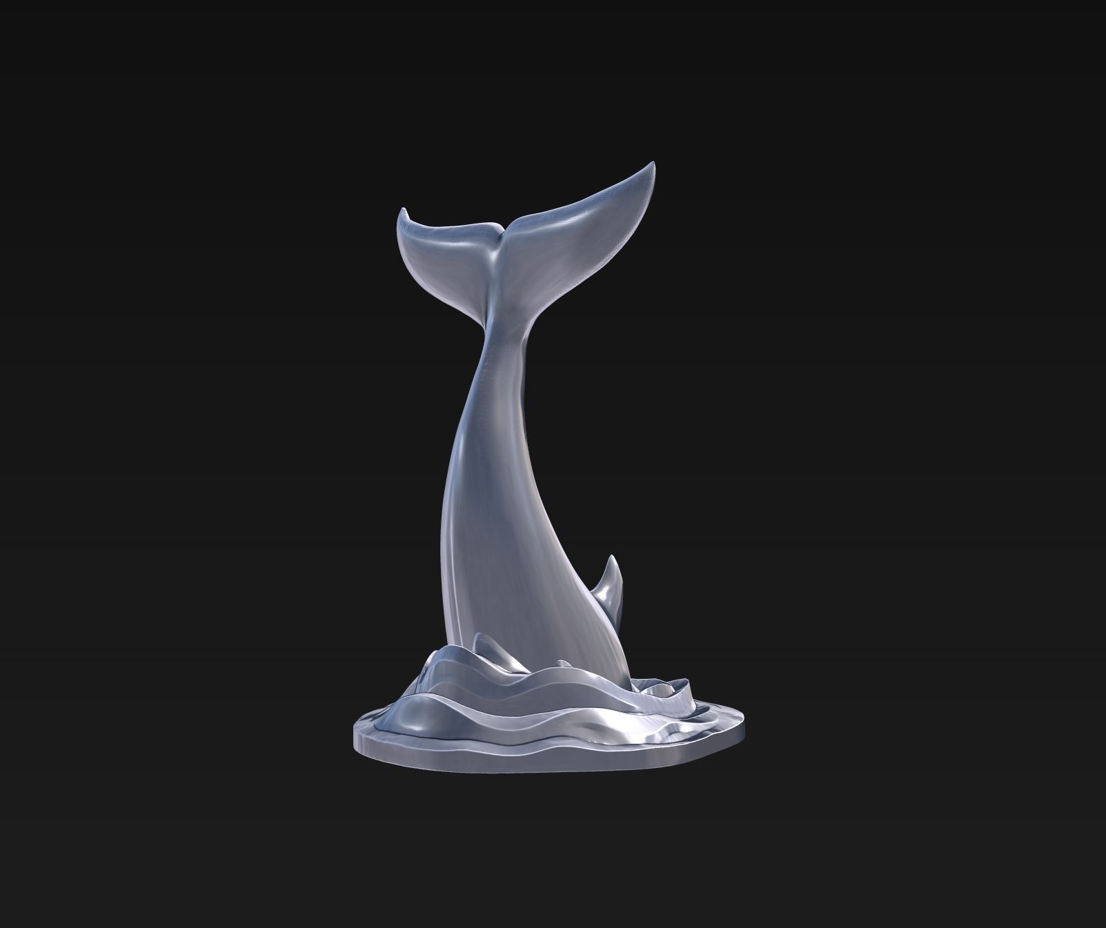 Orca tail 3D print model_4