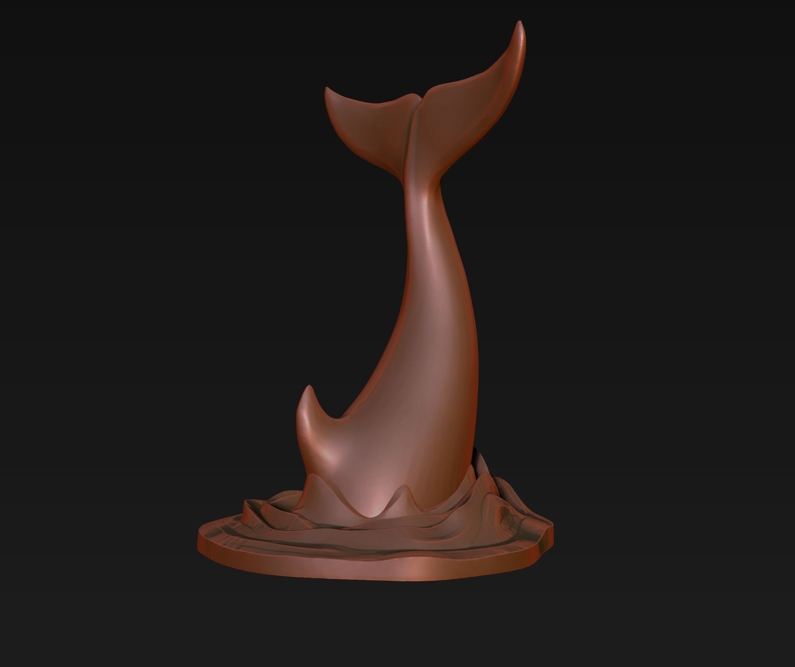 Orca tail 3D print model_26