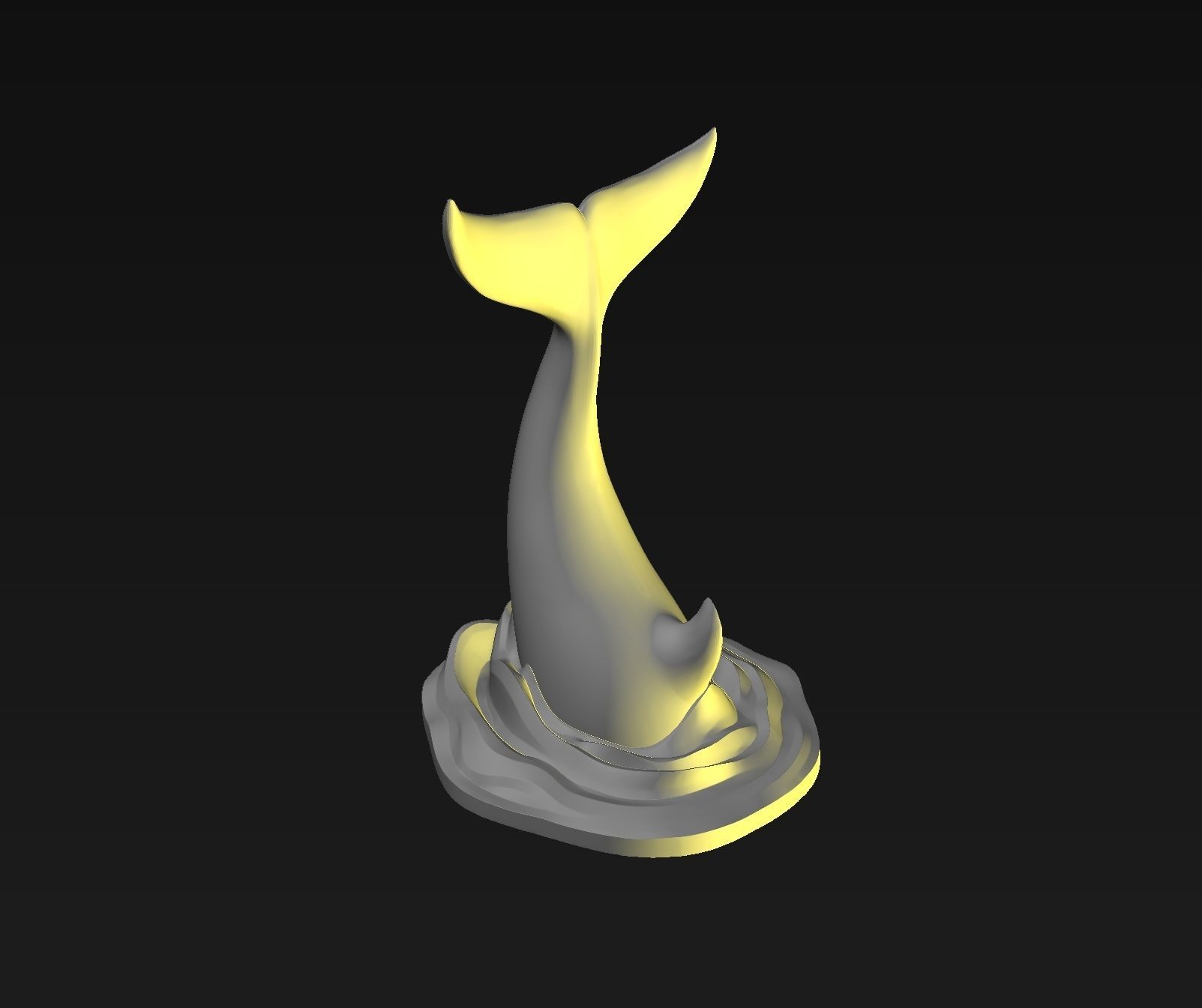 Orca tail 3D print model_29