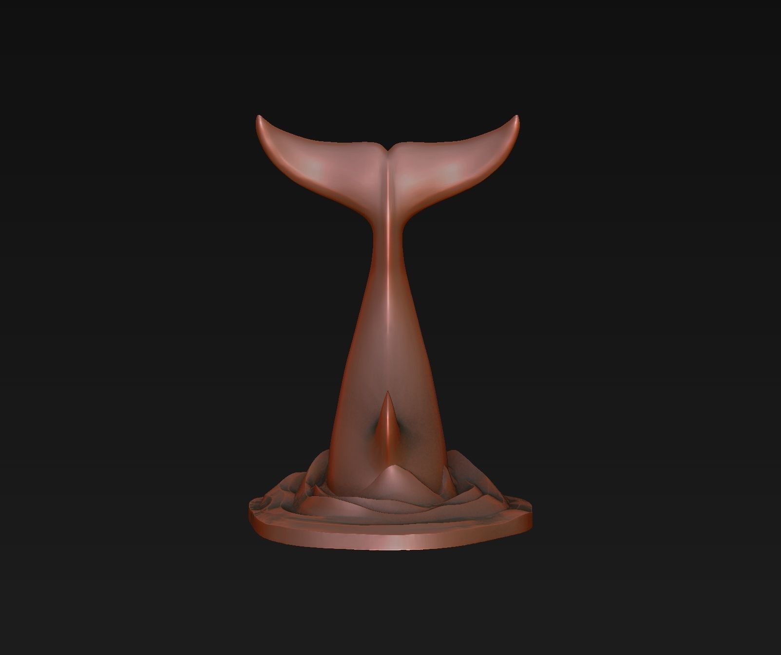 Orca tail 3D print model_25