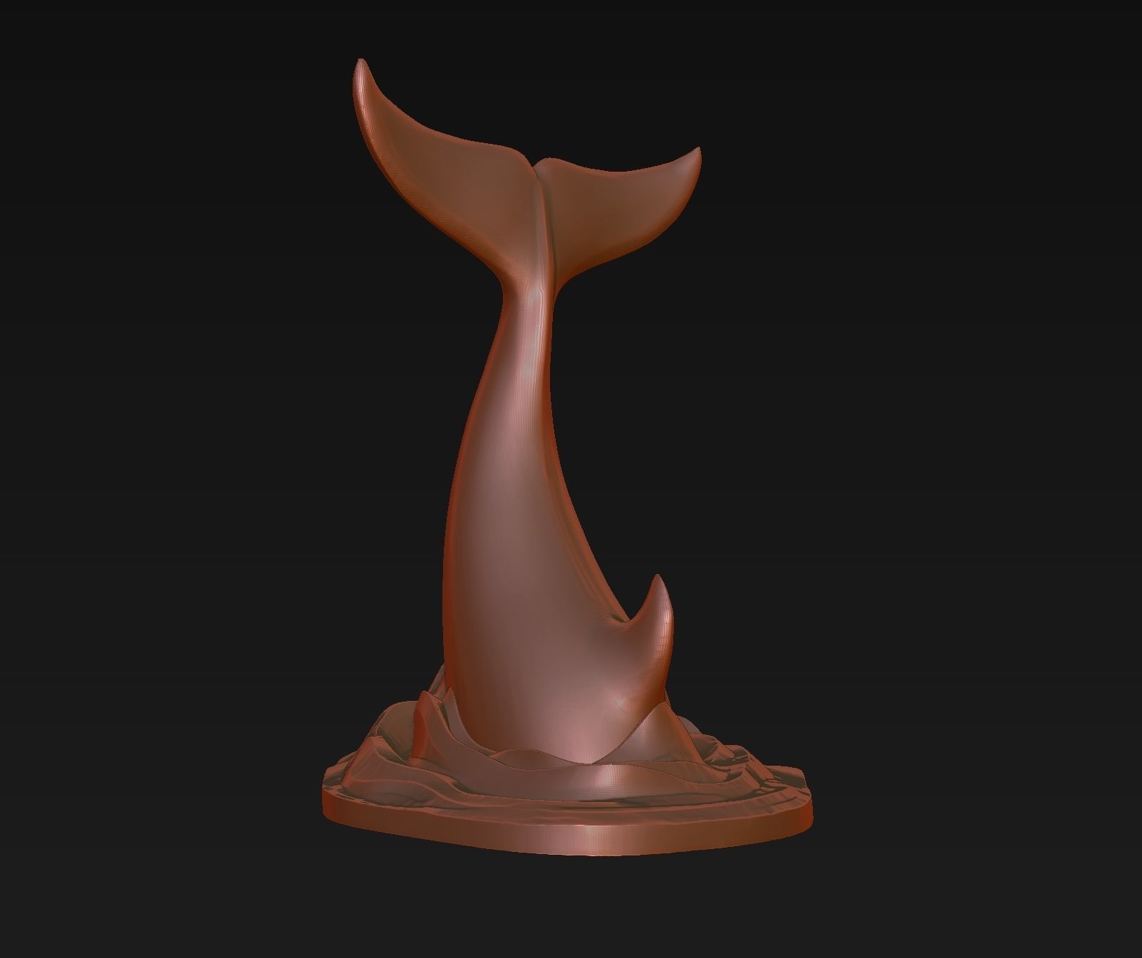 Orca tail 3D print model_28