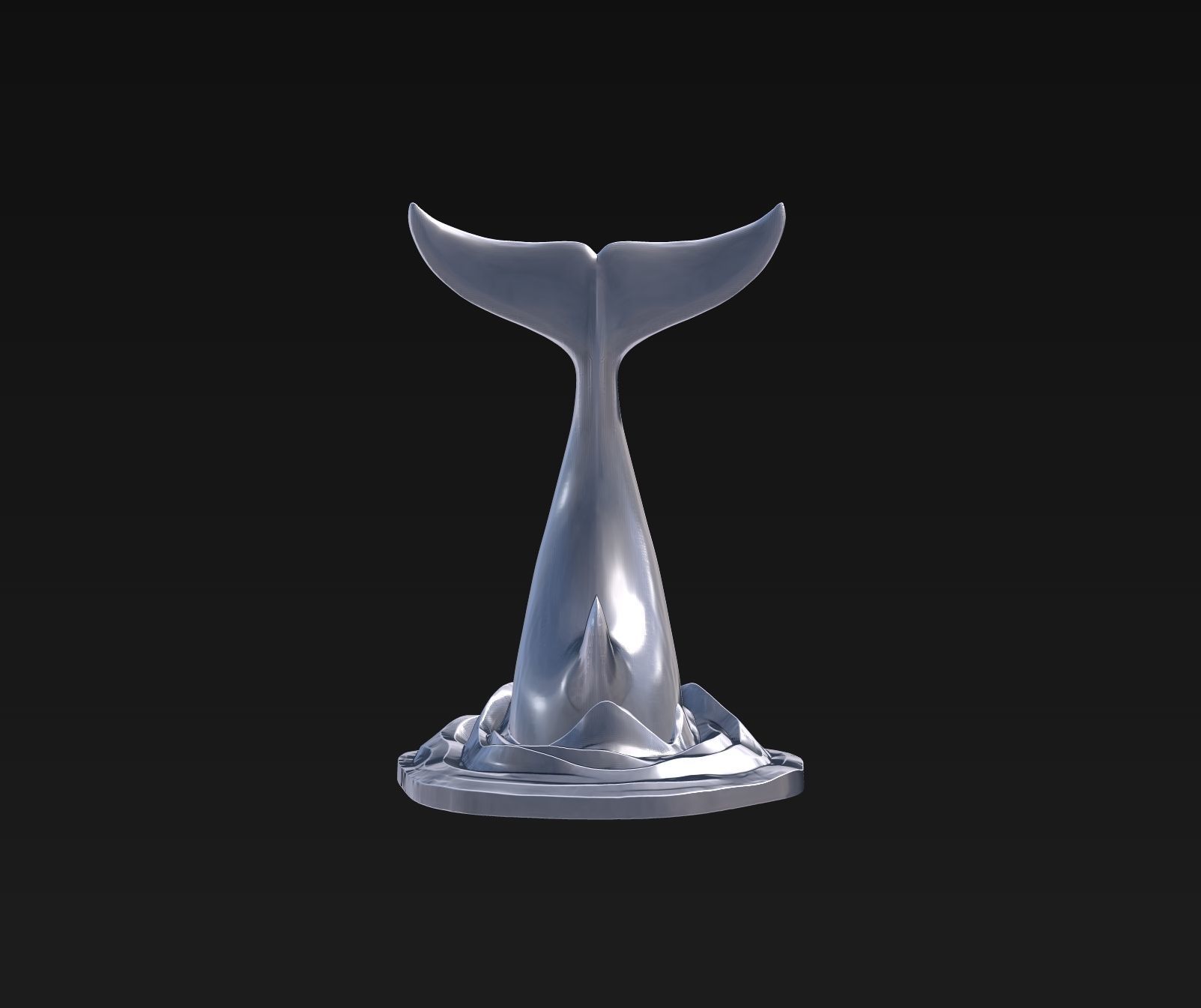 Orca tail 3D print model_1