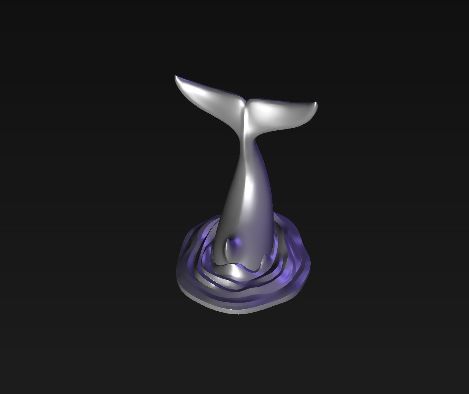 Orca tail 3D print model_17