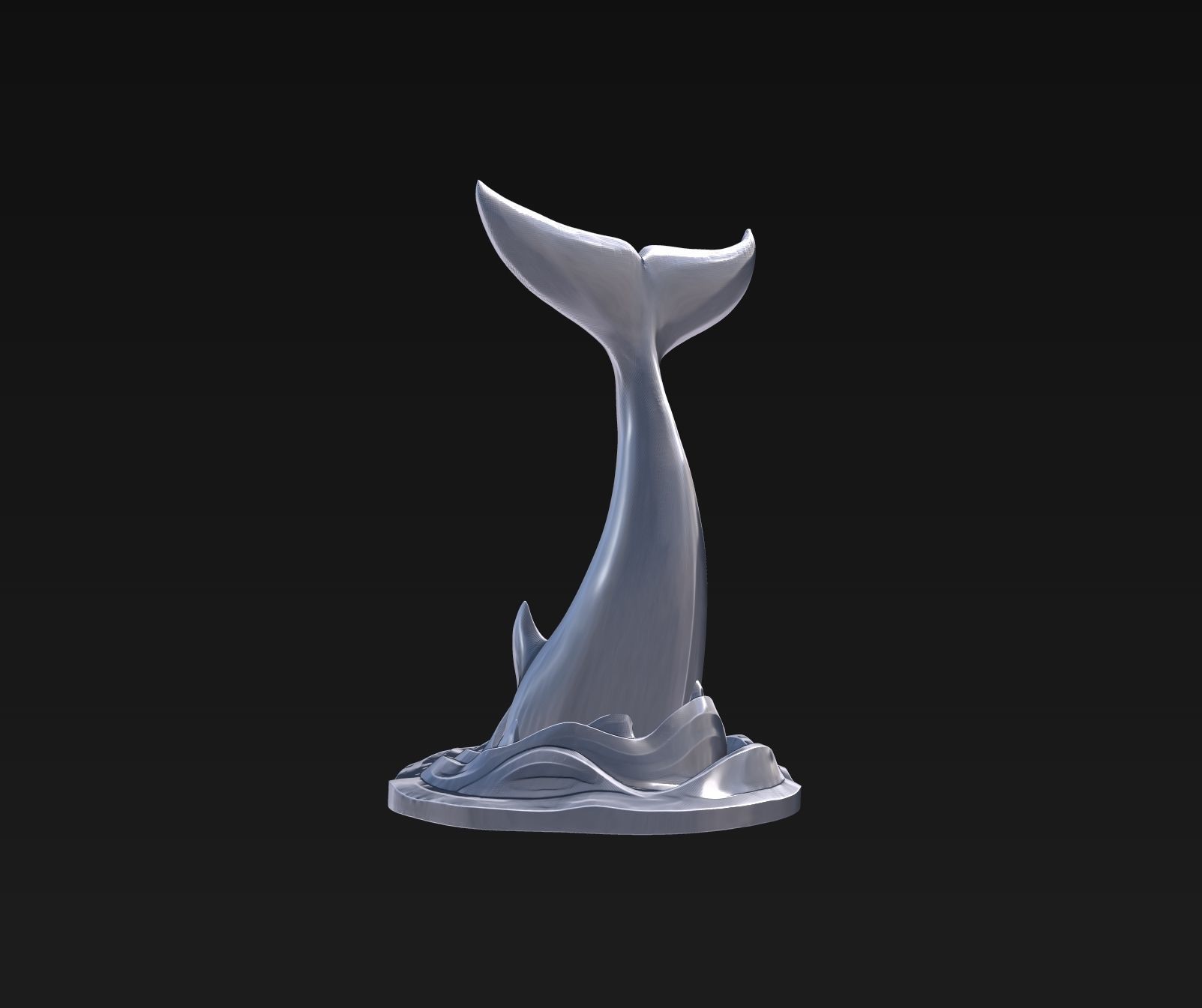 Orca tail 3D print model_6