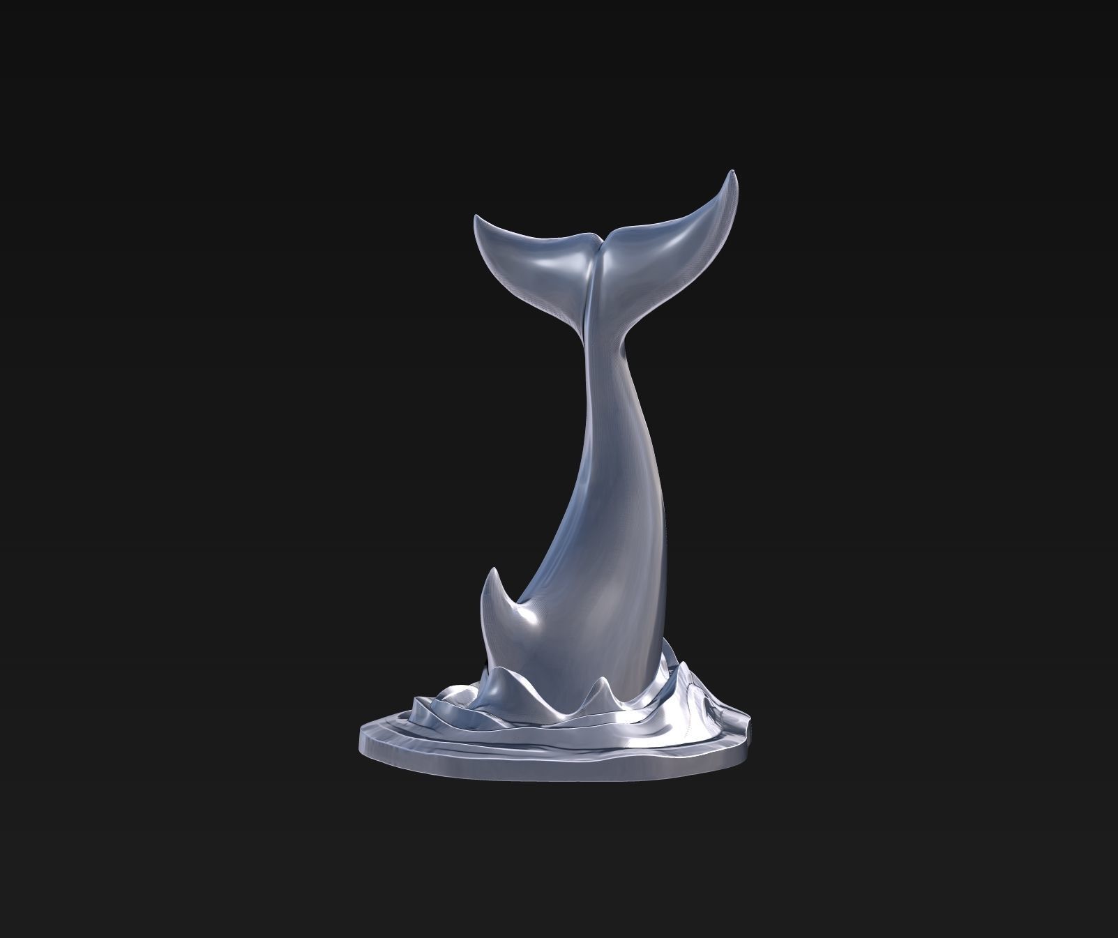 Orca tail 3D print model_2