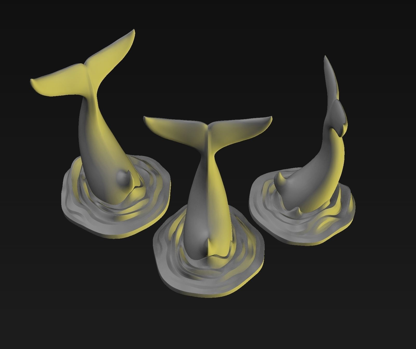 Orca tail 3D print model_14