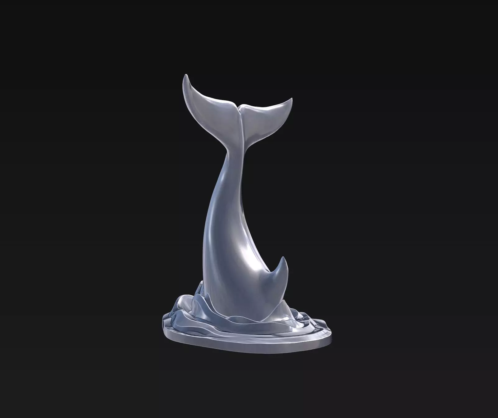 Orca tail 3D print model_0