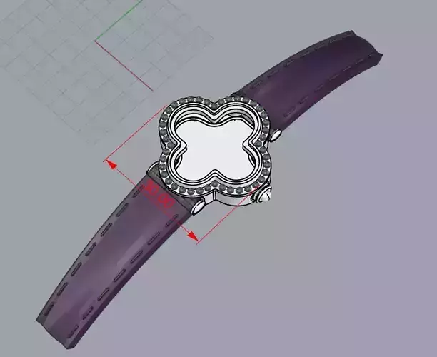 Alhambra watch 3d model 30x30