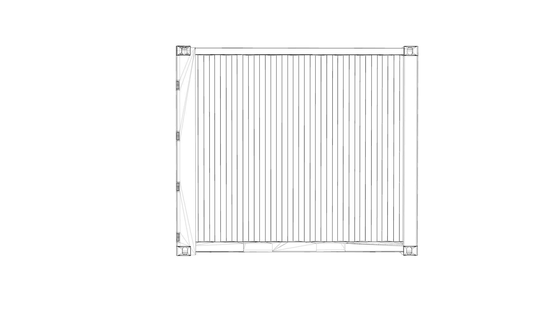 Standart 10ft Container Rigged 3D model_32