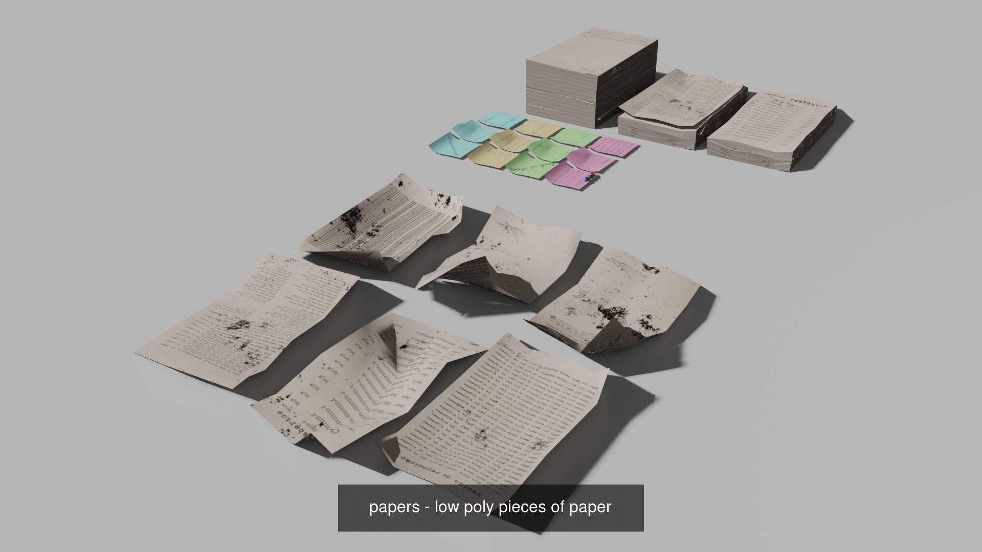 Game objects for  office 3D Model Collection_3