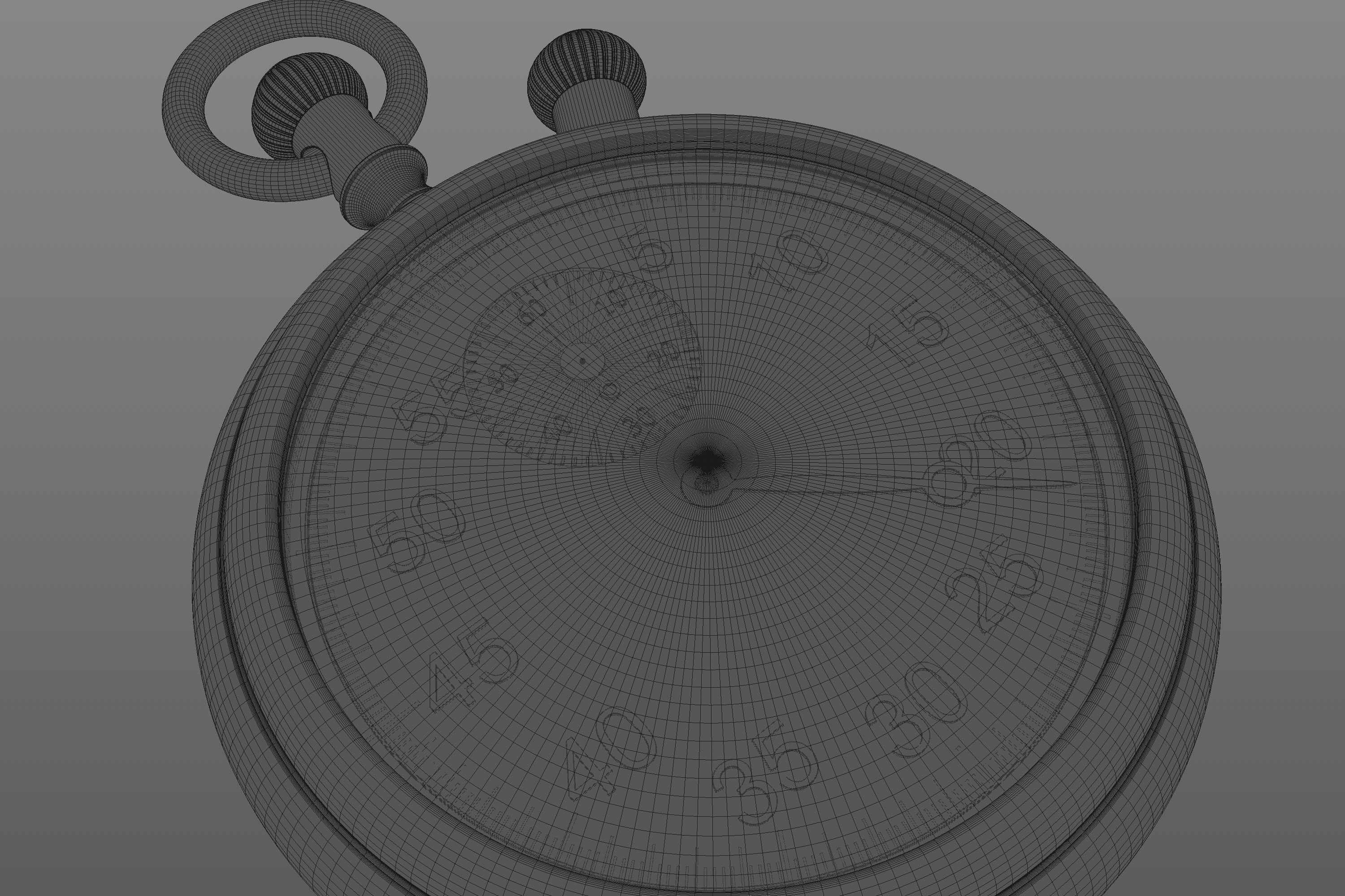 Stopwatch 3D model_6