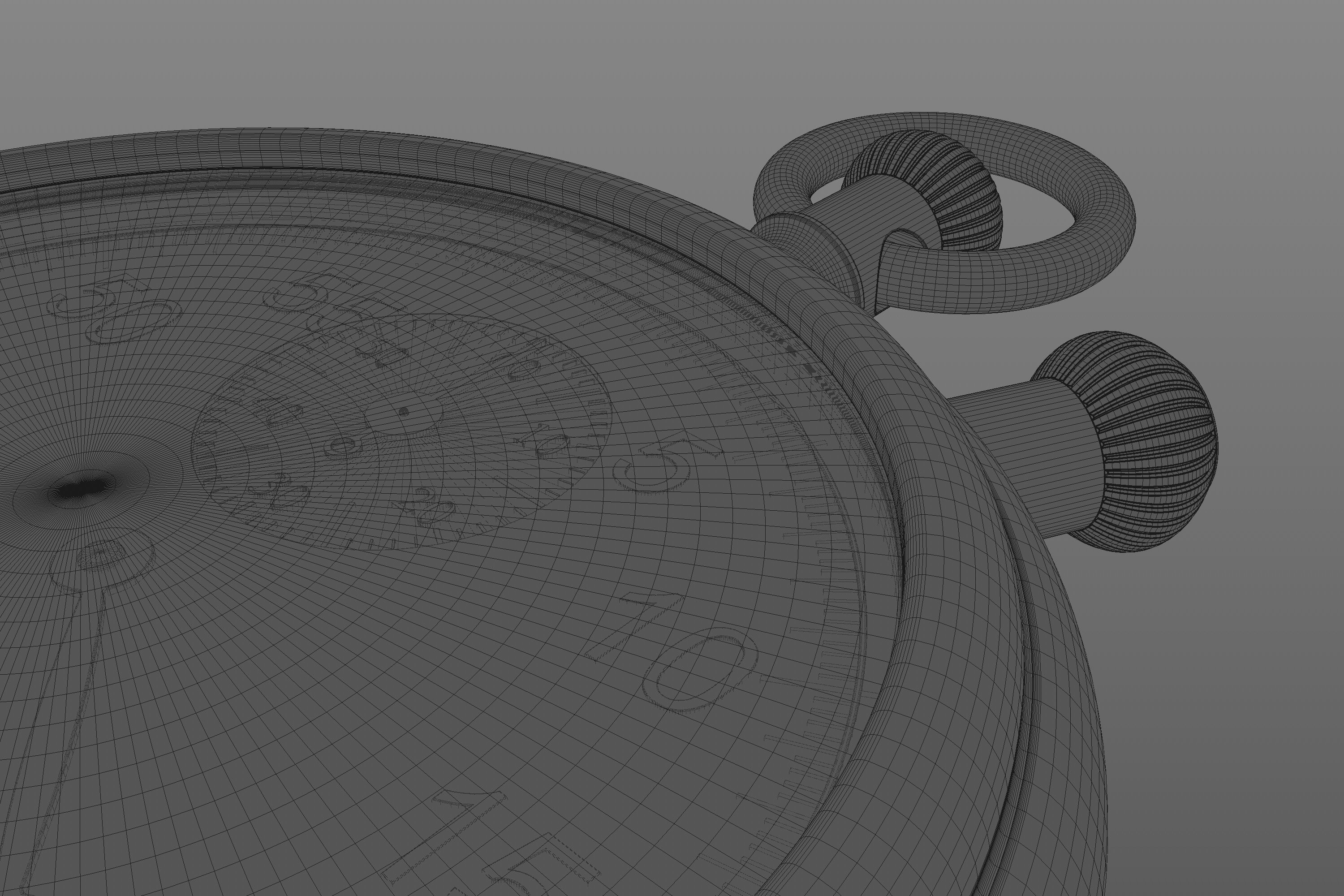 Stopwatch 3D model_5