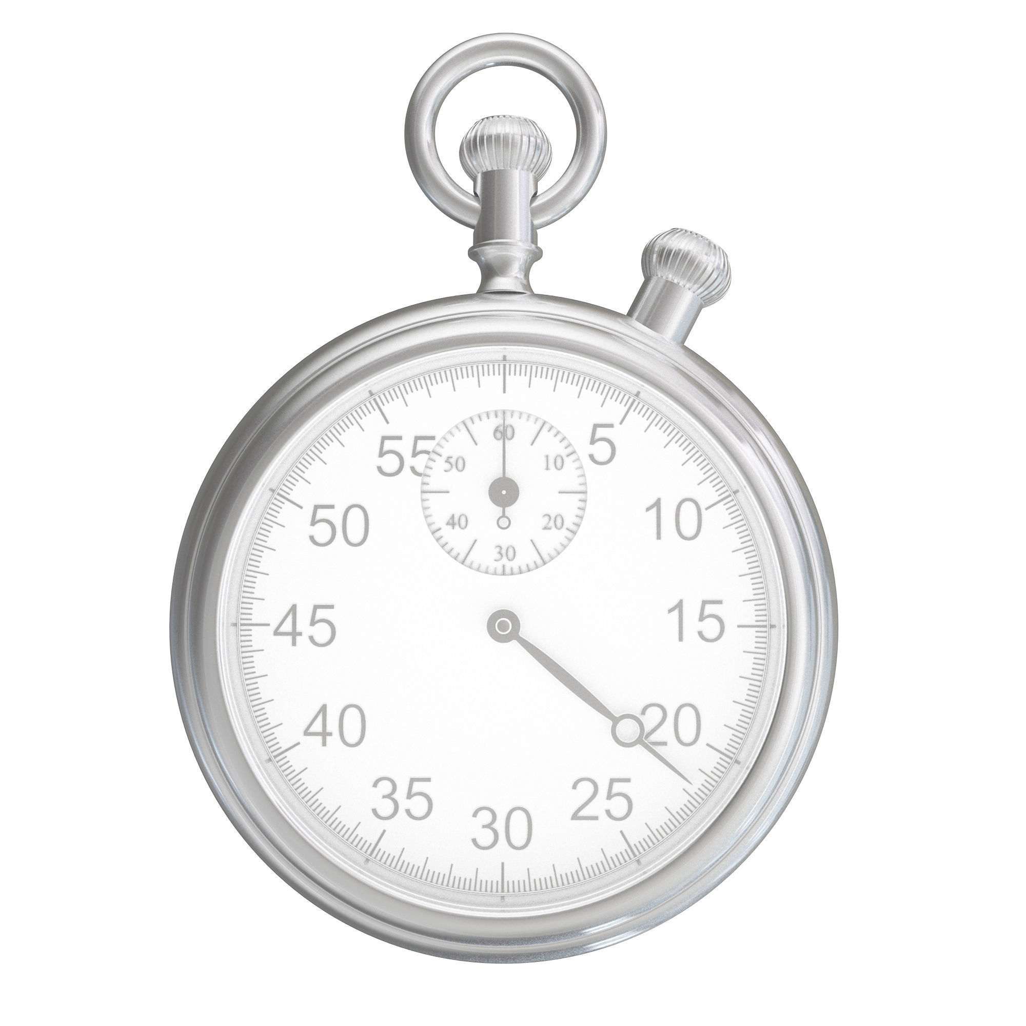 Stopwatch 3D model_2