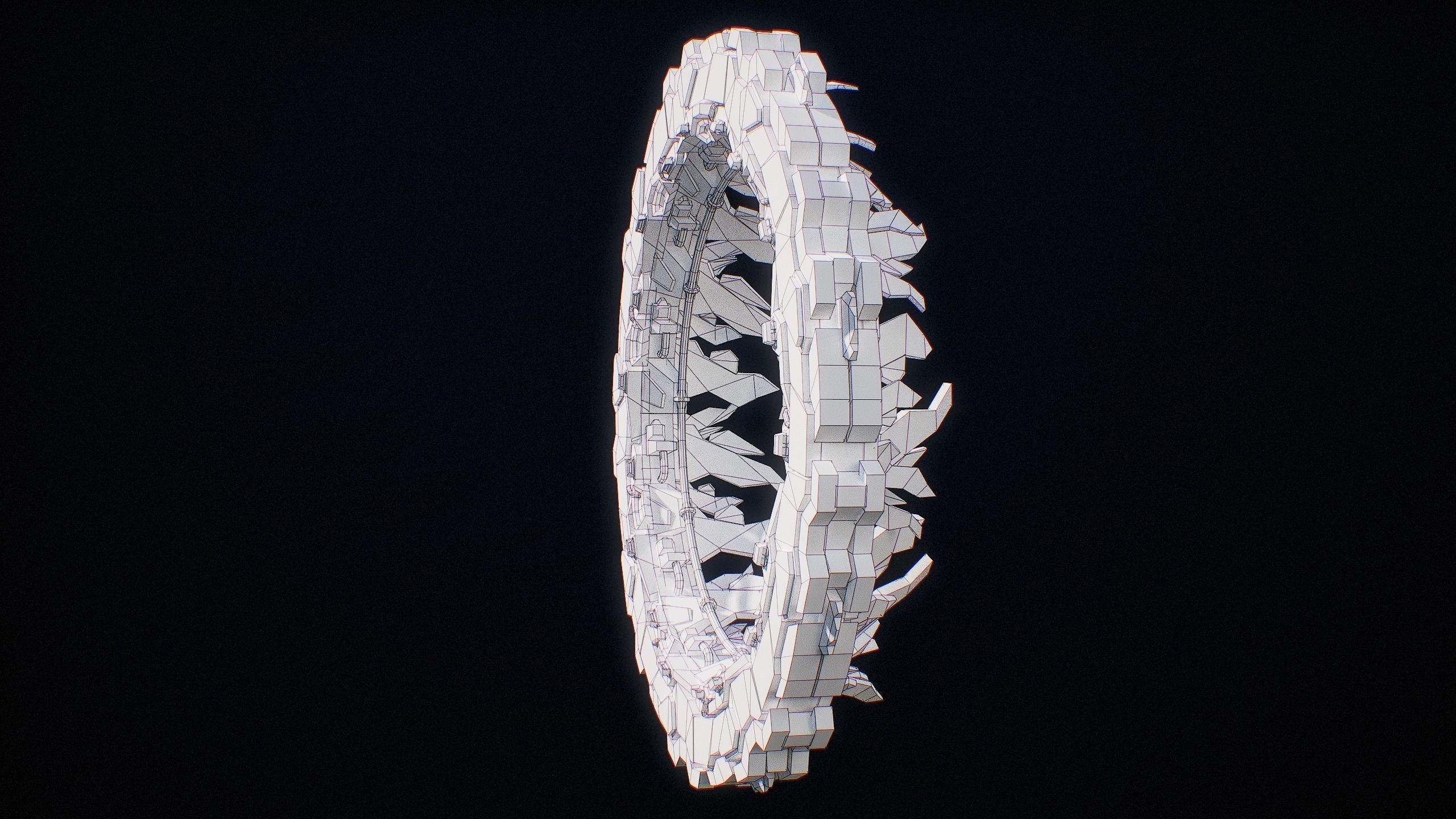 Sci-Fi Star Gates Type 01 PBR Low-poly 3D model_60