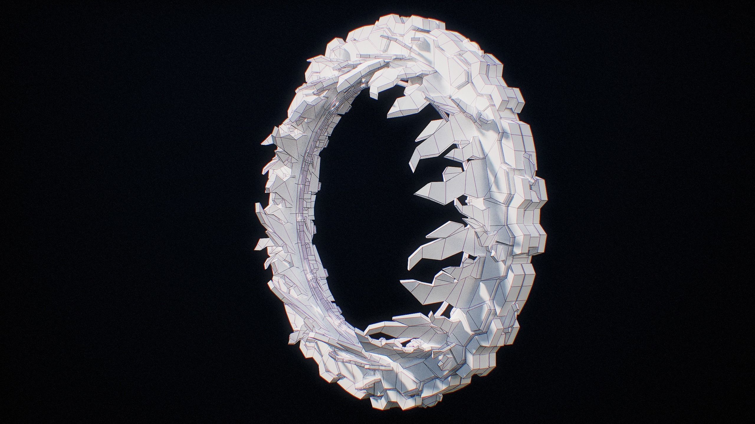 Sci-Fi Star Gates Type 01 PBR Low-poly 3D model_47