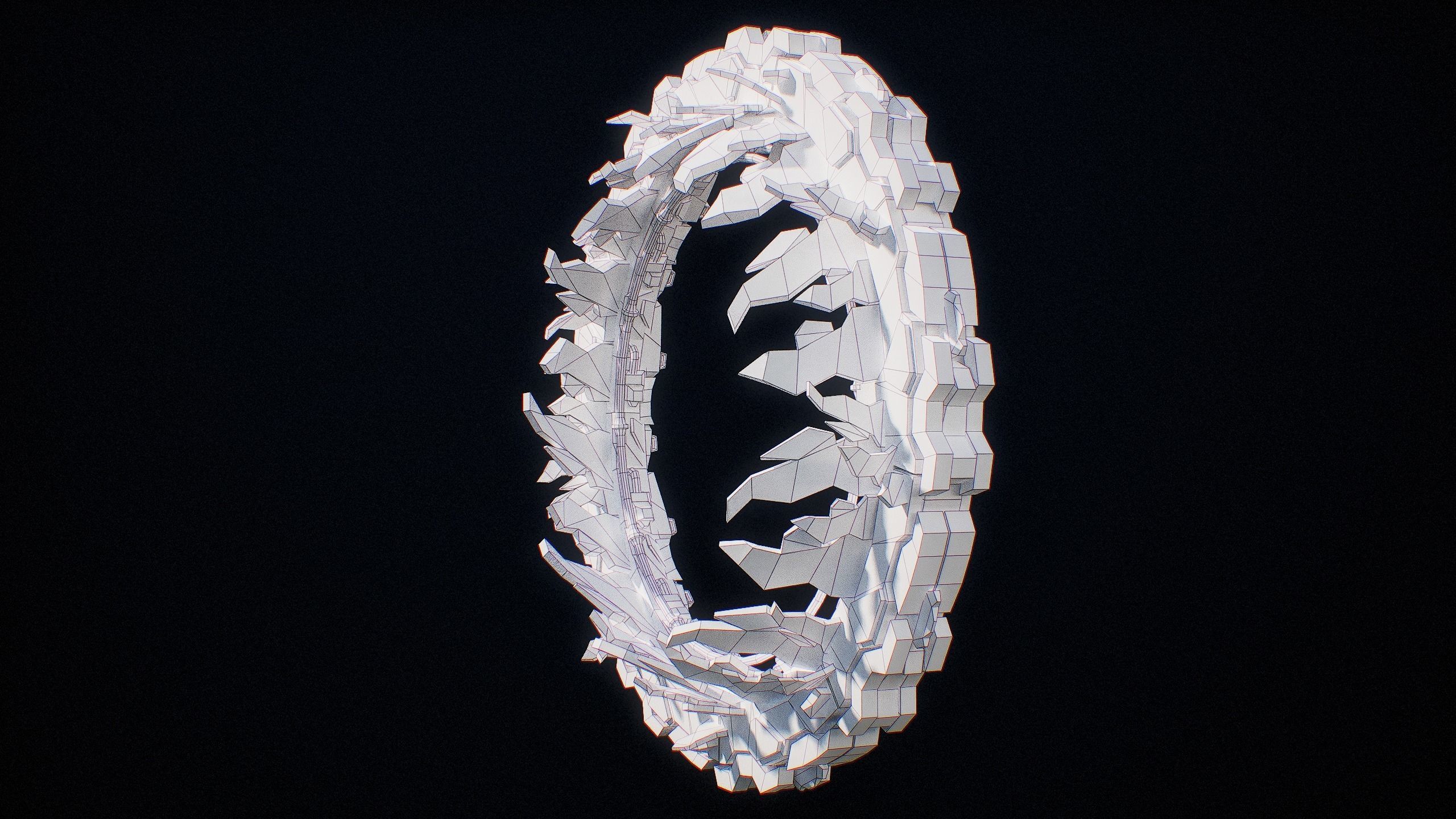 Sci-Fi Star Gates Type 01 PBR Low-poly 3D model_46