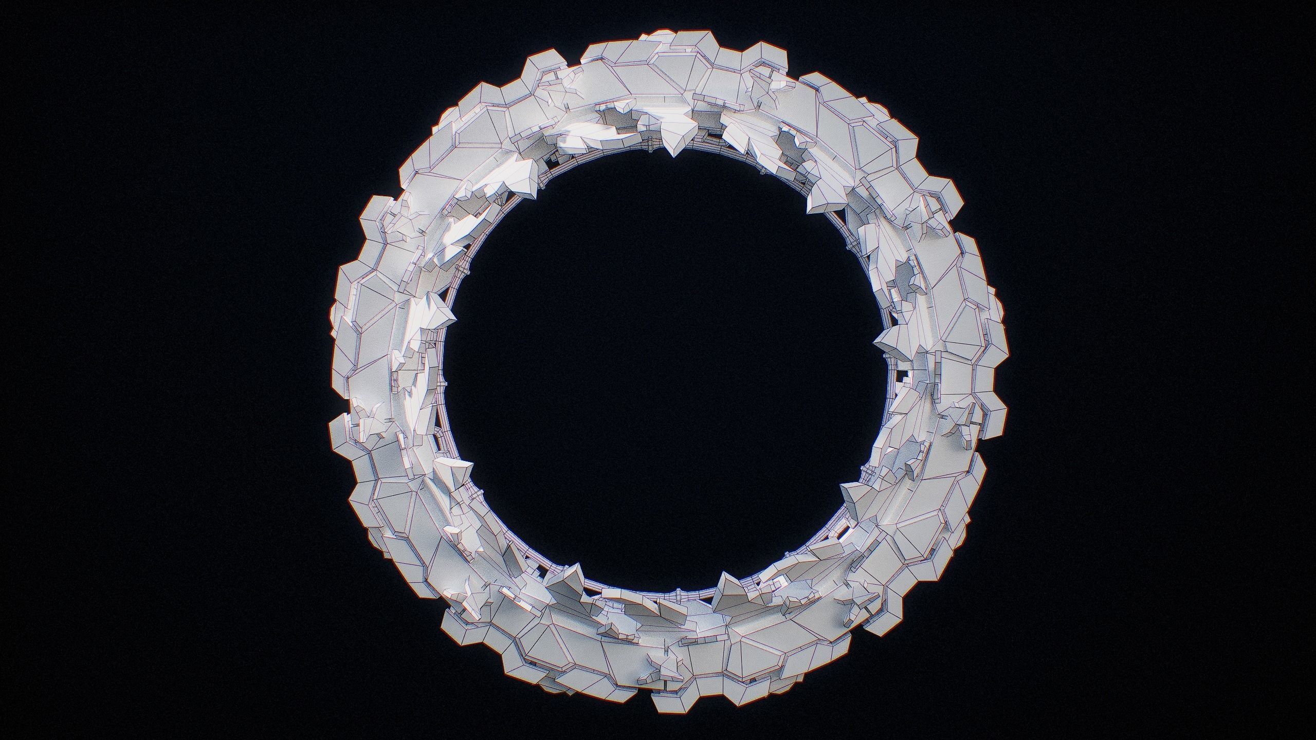 Sci-Fi Star Gates Type 01 PBR Low-poly 3D model_51