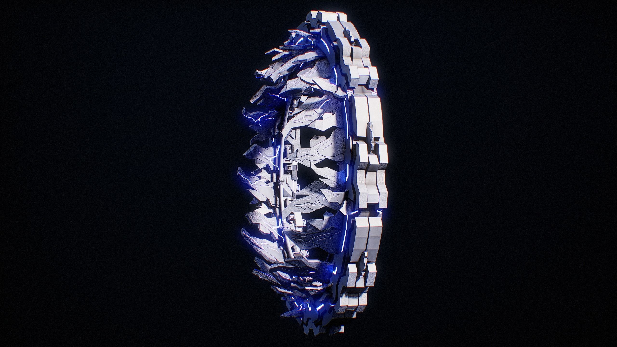 Sci-Fi Star Gates Type 01 PBR Low-poly 3D model_14