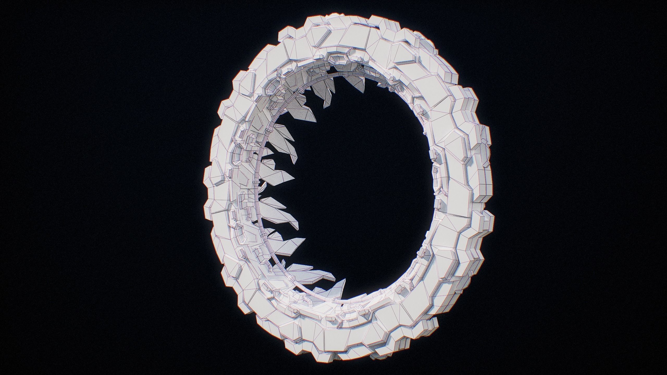 Sci-Fi Star Gates Type 01 PBR Low-poly 3D model_63