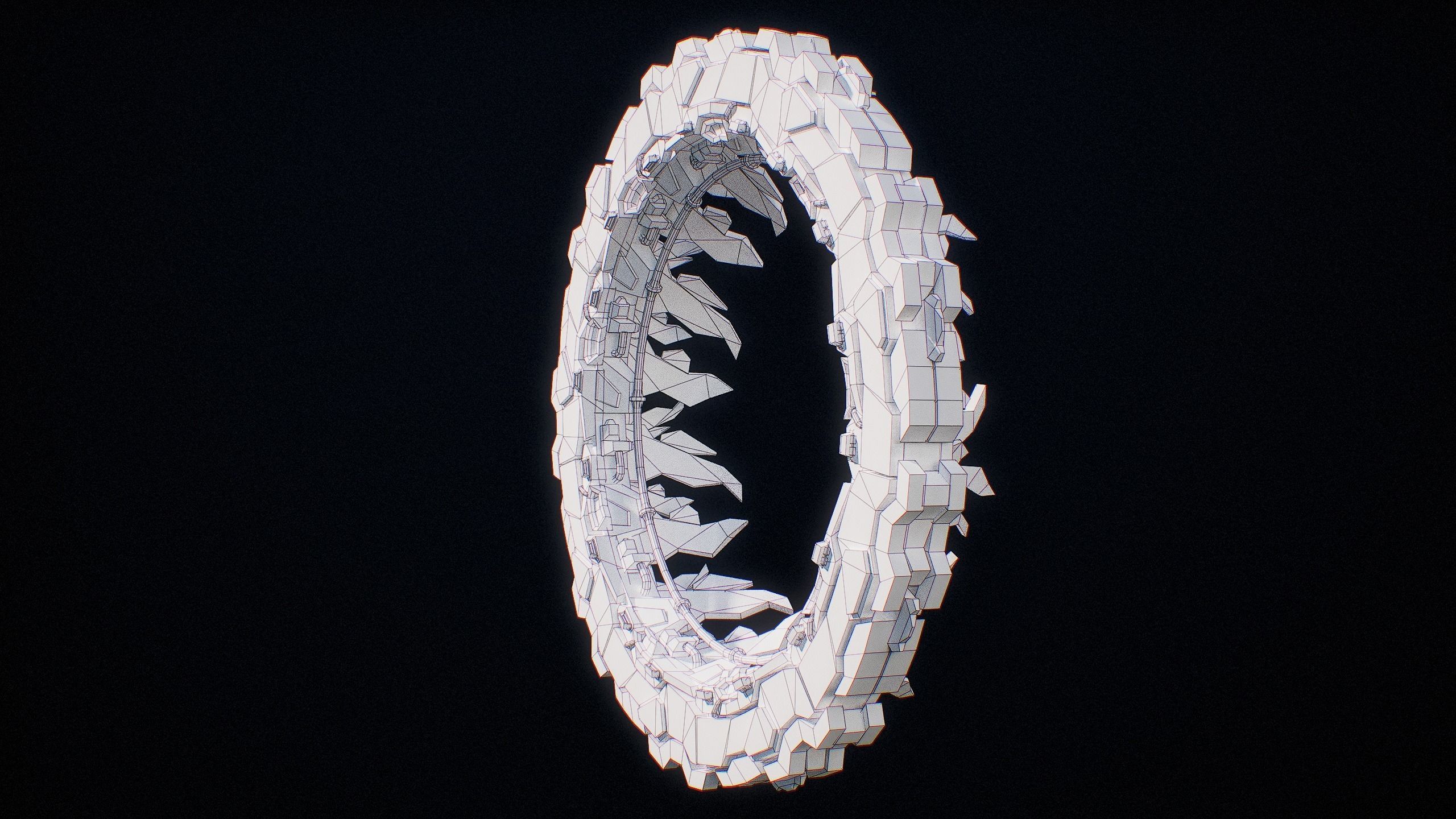 Sci-Fi Star Gates Type 01 PBR Low-poly 3D model_61