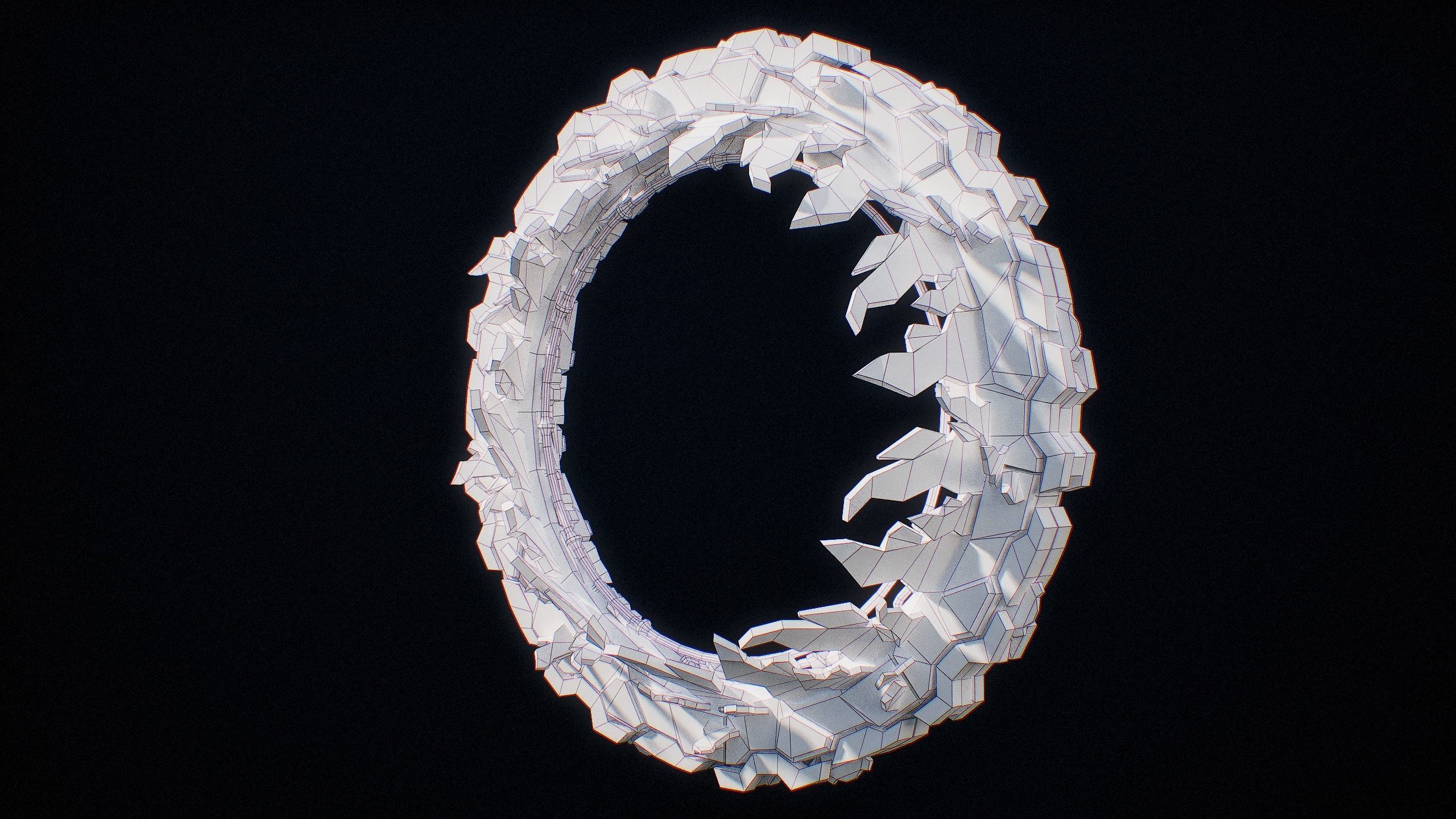 Sci-Fi Star Gates Type 01 PBR Low-poly 3D model_48