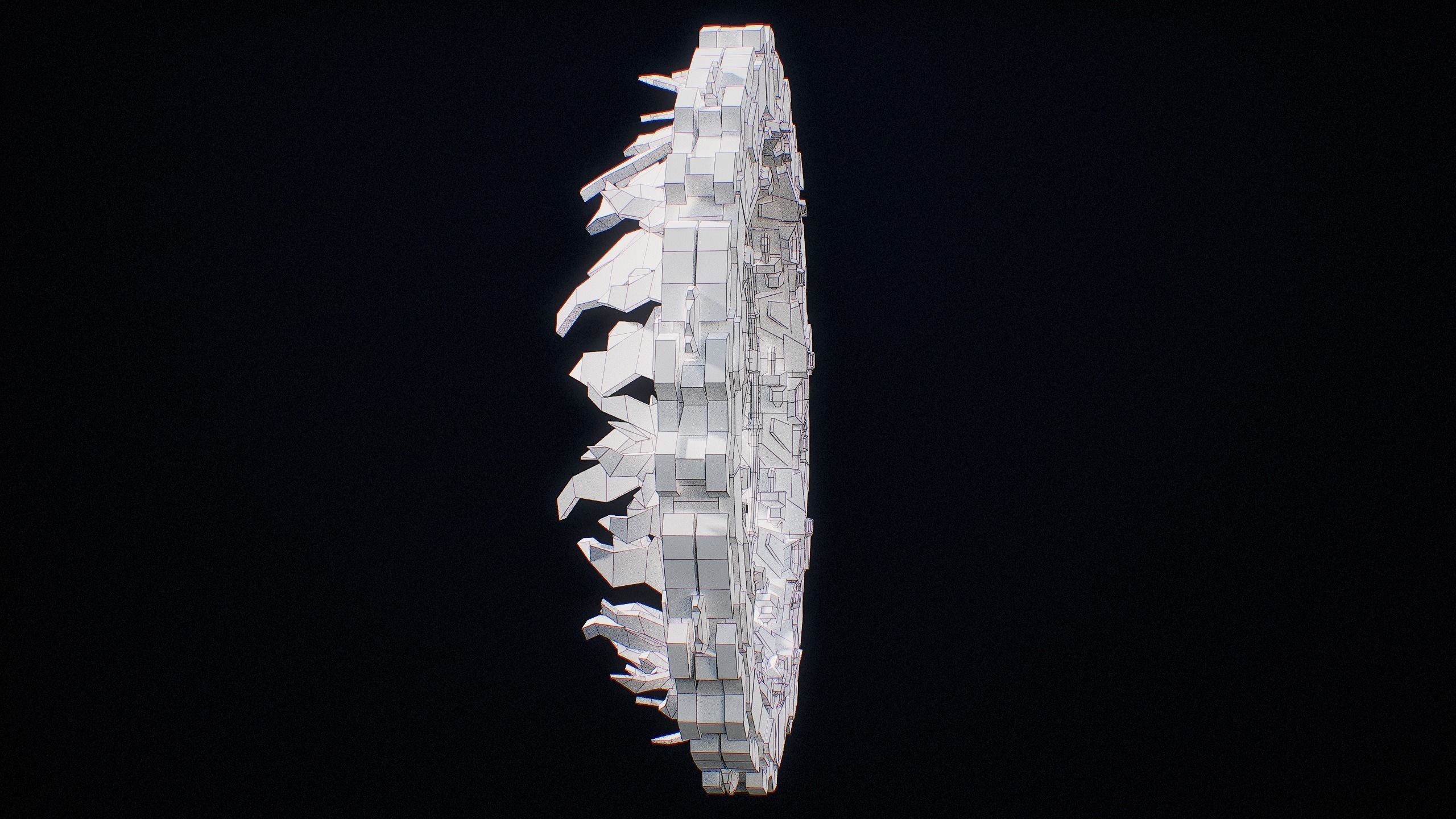 Sci-Fi Star Gates Type 01 PBR Low-poly 3D model_43