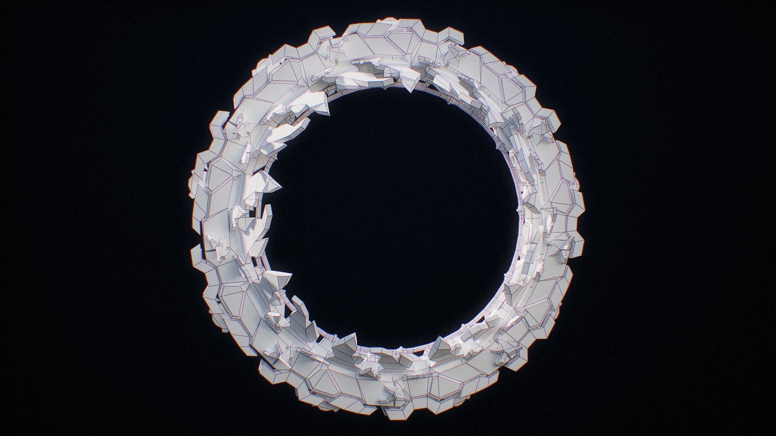 Sci-Fi Star Gates Type 01 PBR Low-poly 3D model_52