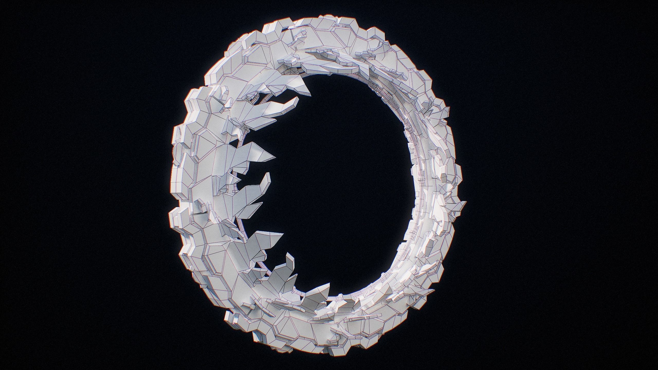 Sci-Fi Star Gates Type 01 PBR Low-poly 3D model_54