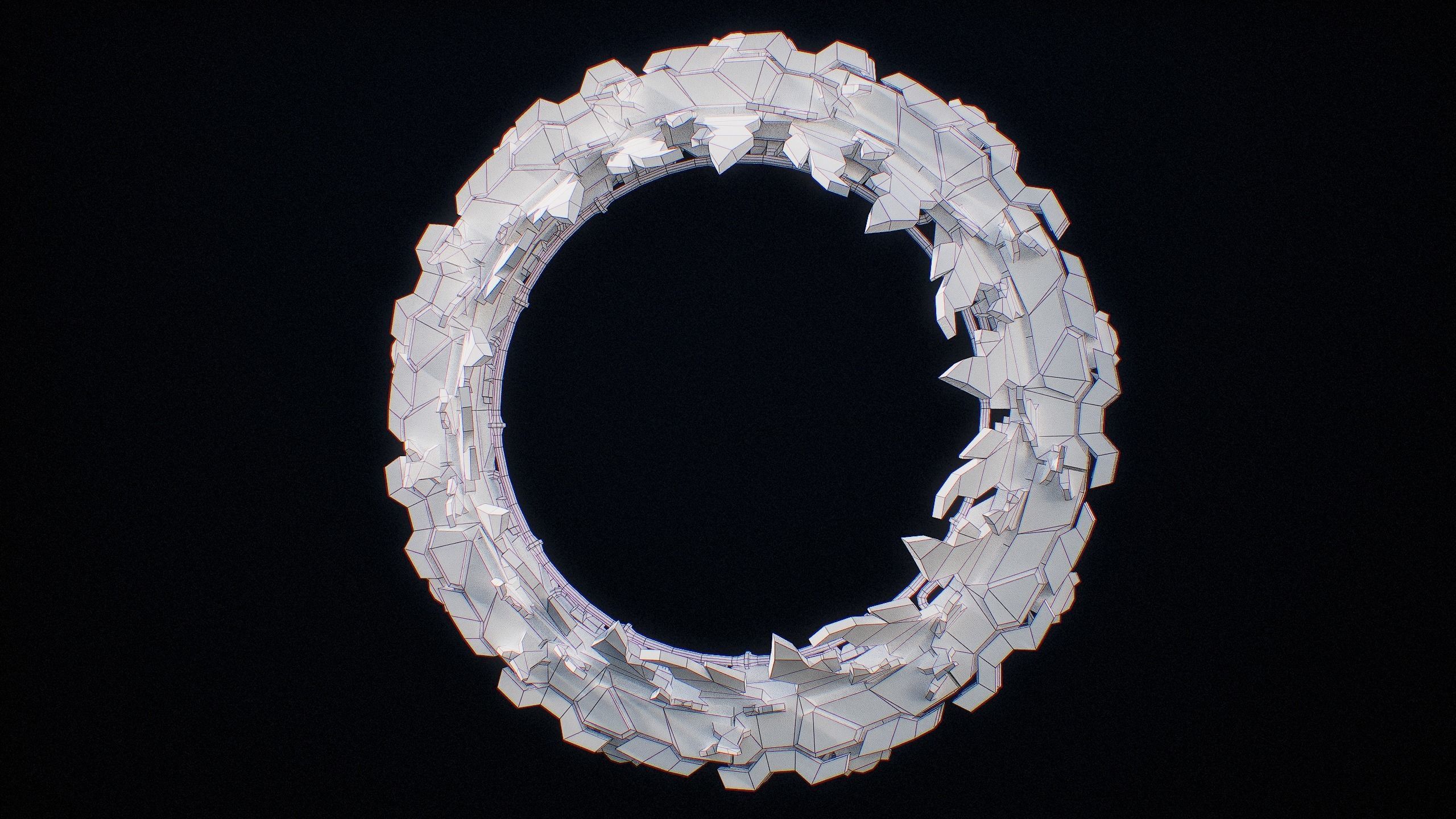 Sci-Fi Star Gates Type 01 PBR Low-poly 3D model_50