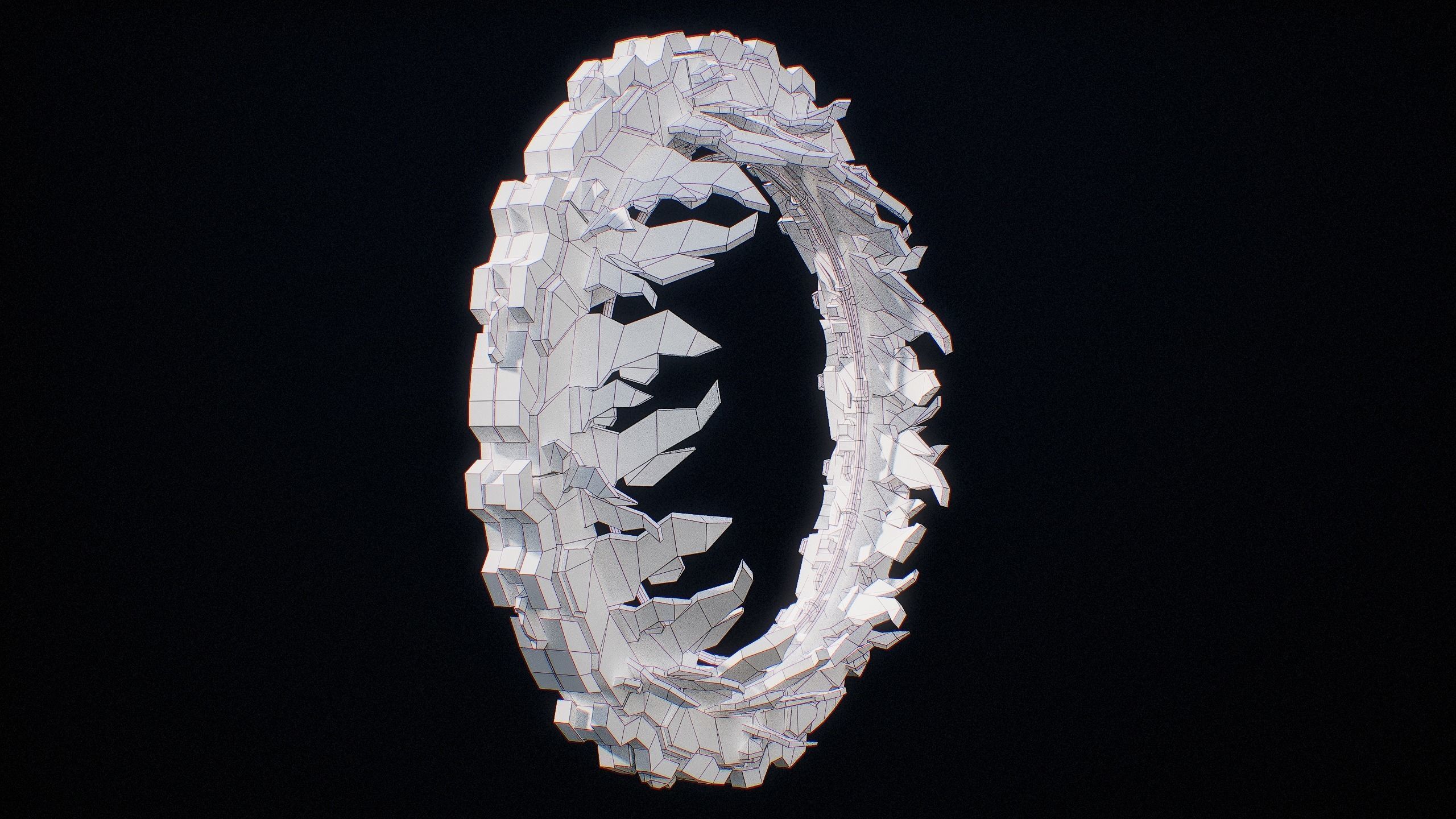 Sci-Fi Star Gates Type 01 PBR Low-poly 3D model_56