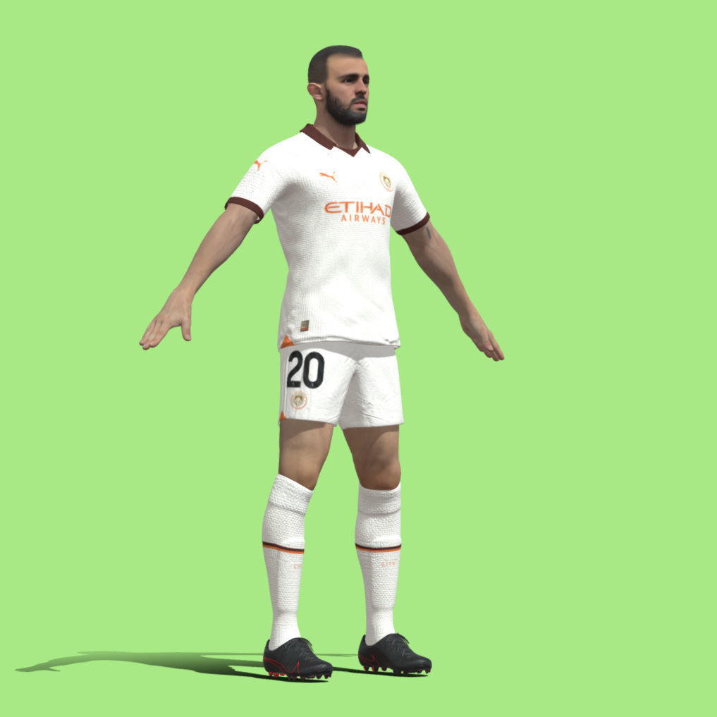 T-Pose Bernardo Silva Manchester City 23-24 3D model_3
