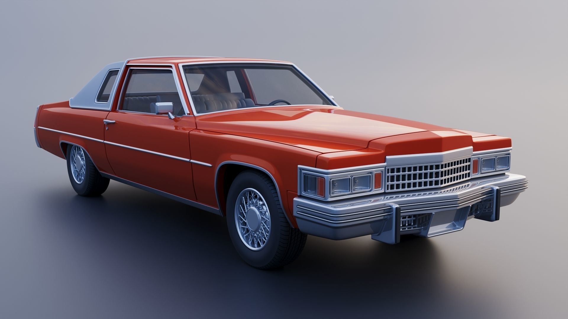 Cadillac Coupe Deville 1977 3D print model_9