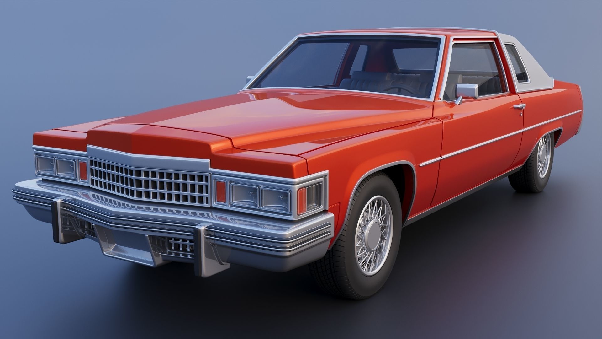 Cadillac Coupe Deville 1977 3D print model_2