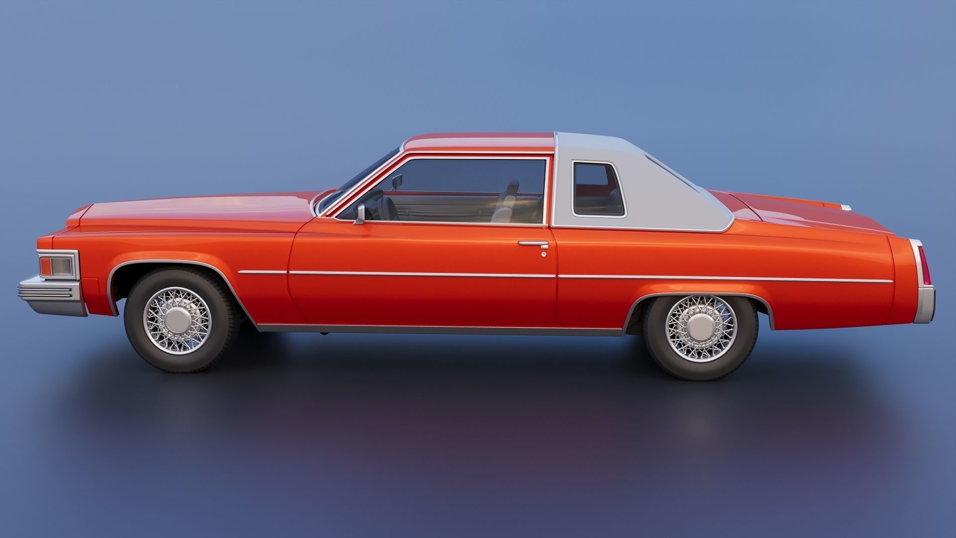 Cadillac Coupe Deville 1977 3D print model_3