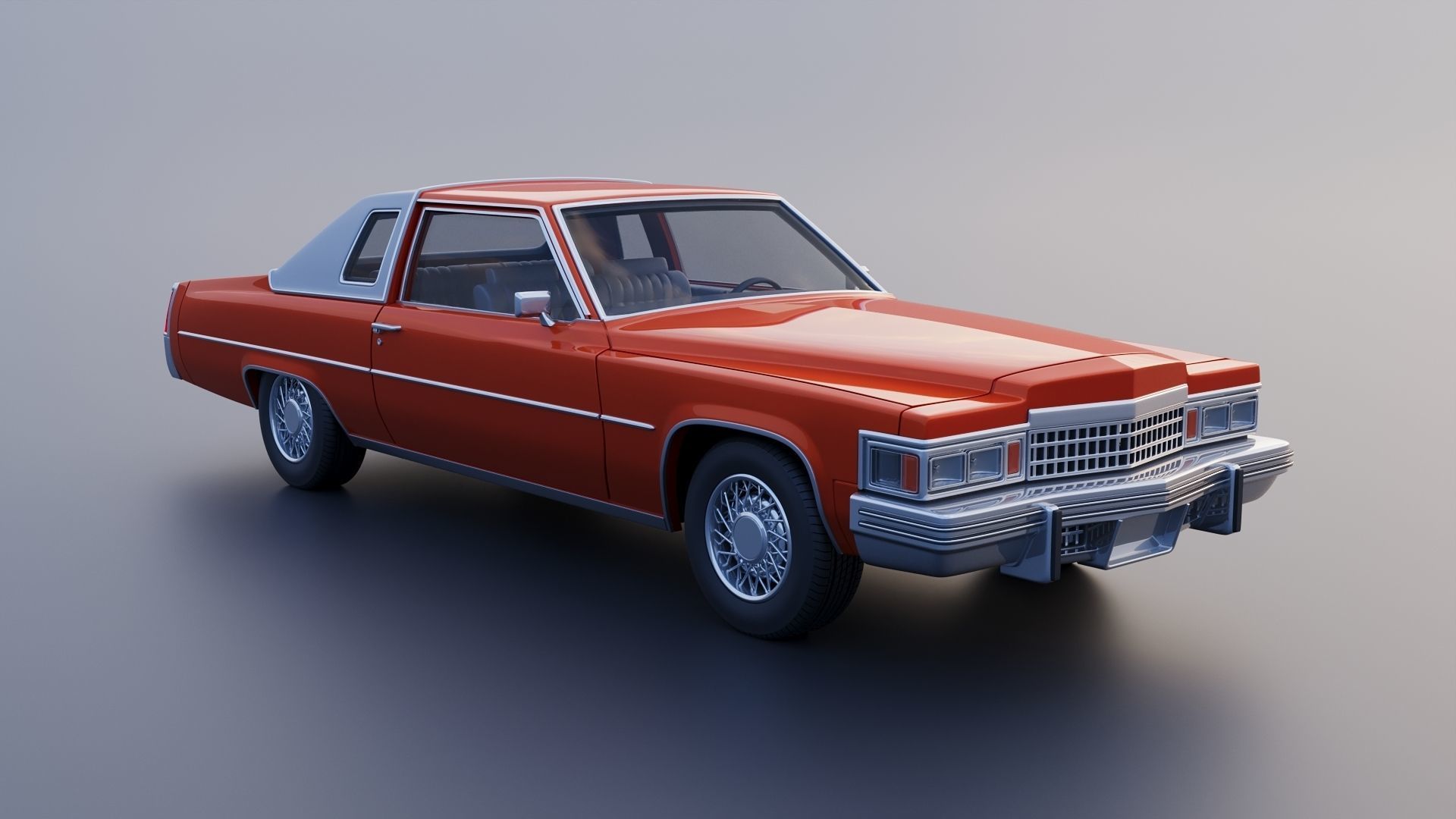 Cadillac Coupe Deville 1977 3D print model_8