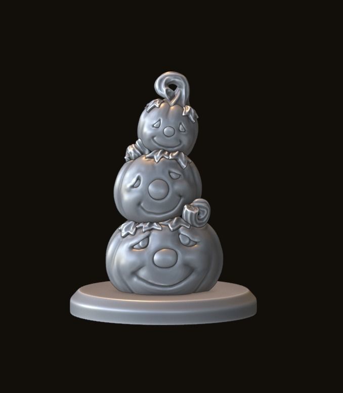 pumpkin pyramid 3D print model_3