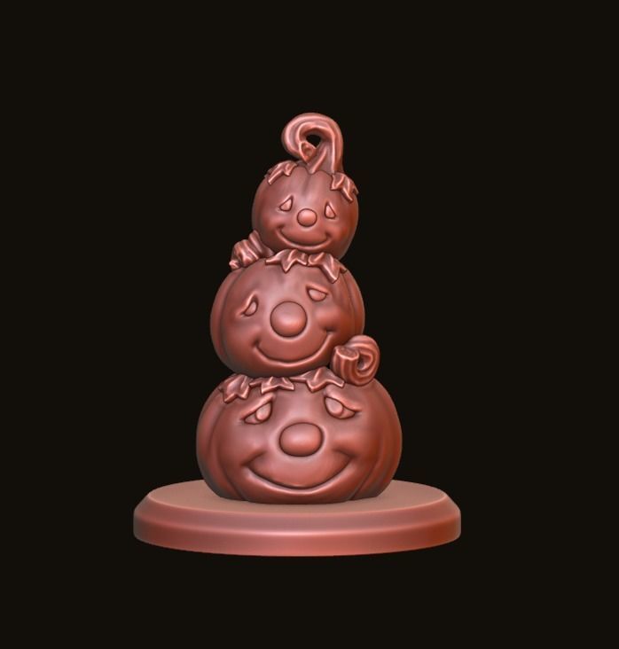 pumpkin pyramid 3D print model_4