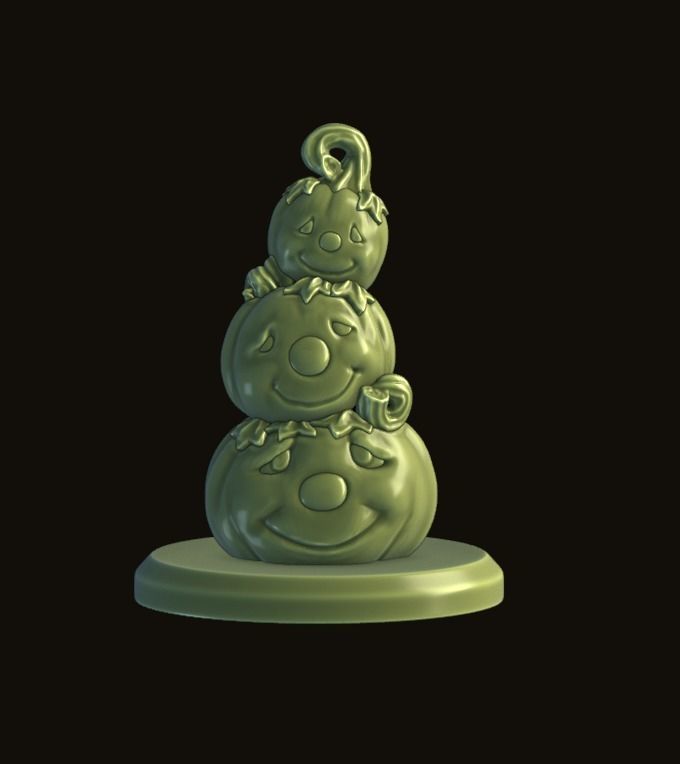 pumpkin pyramid 3D print model_1