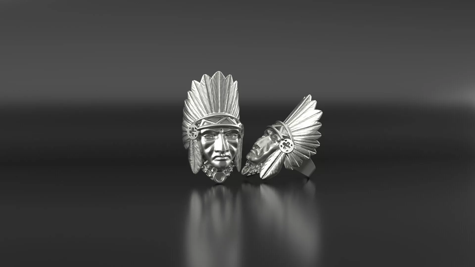 Indian ring 3D print model