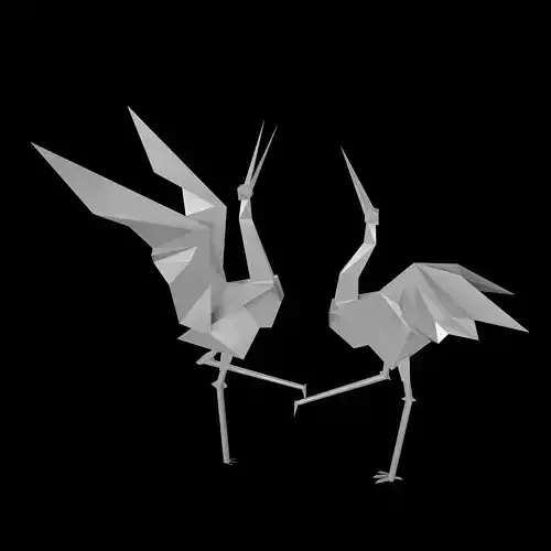 ORIGAMI CRANES  Dancing