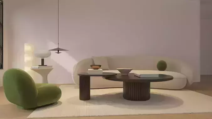 Living room sofa Number 1 -002 -3D model 3D model
