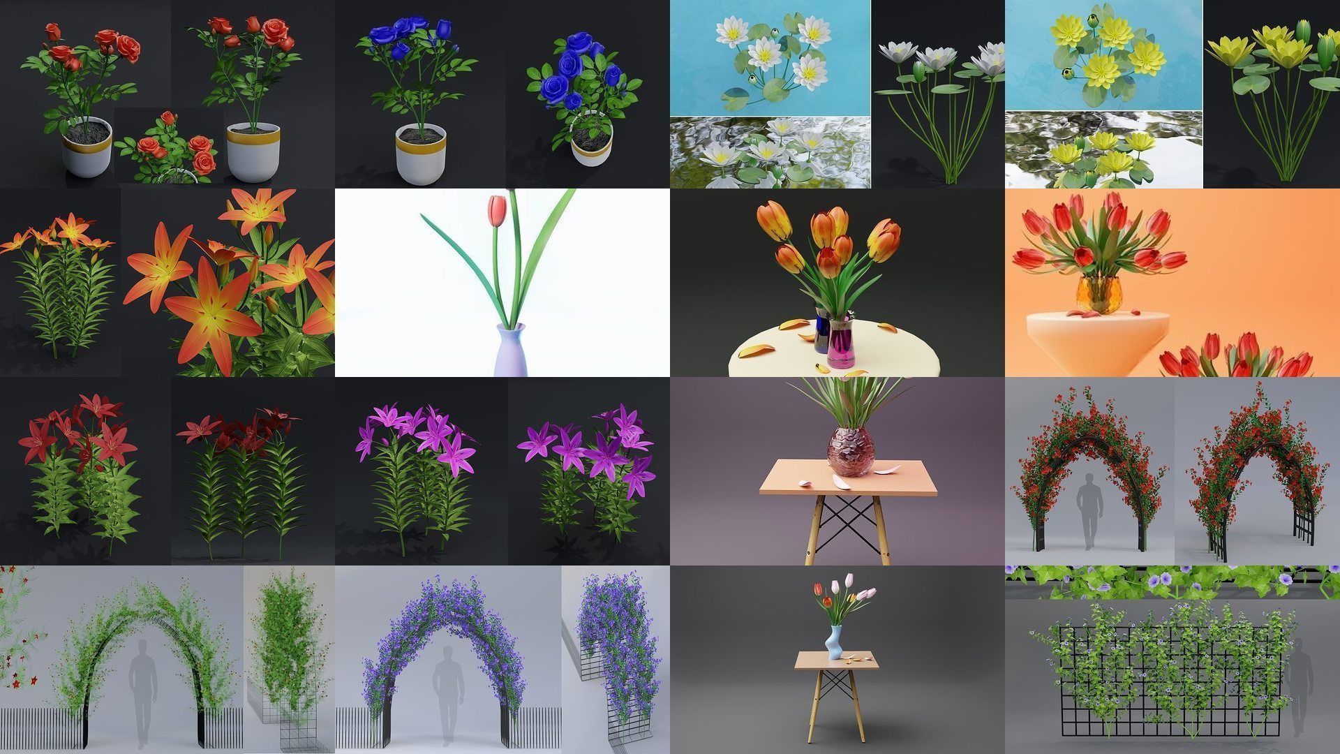 Plant and Flower 3D Model Collection_3