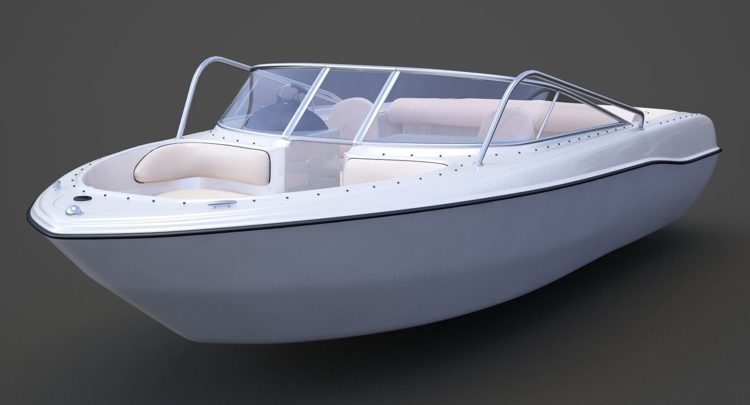 Motor Boat 05 3D model_1