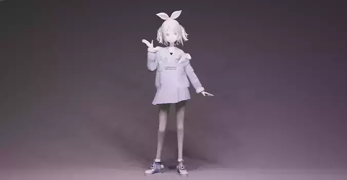 Anime Character - Pekora 2 3D model